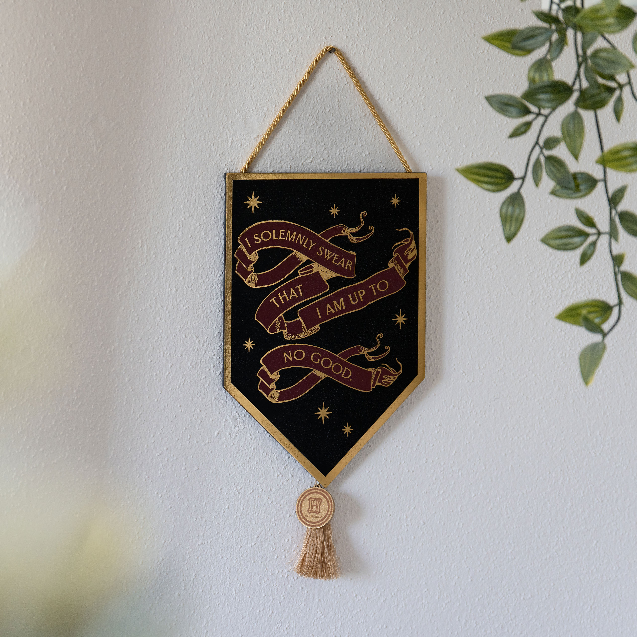 Harry Potter - Plaque murale en bois Alumni 'I Solemnly Swear'