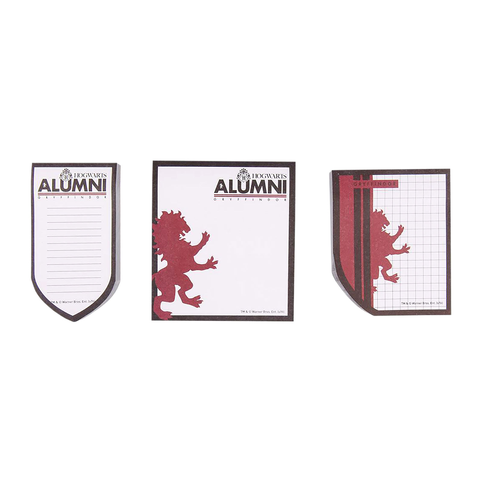 Harry Potter - Gryffindor Alumni Notepads Set of 3