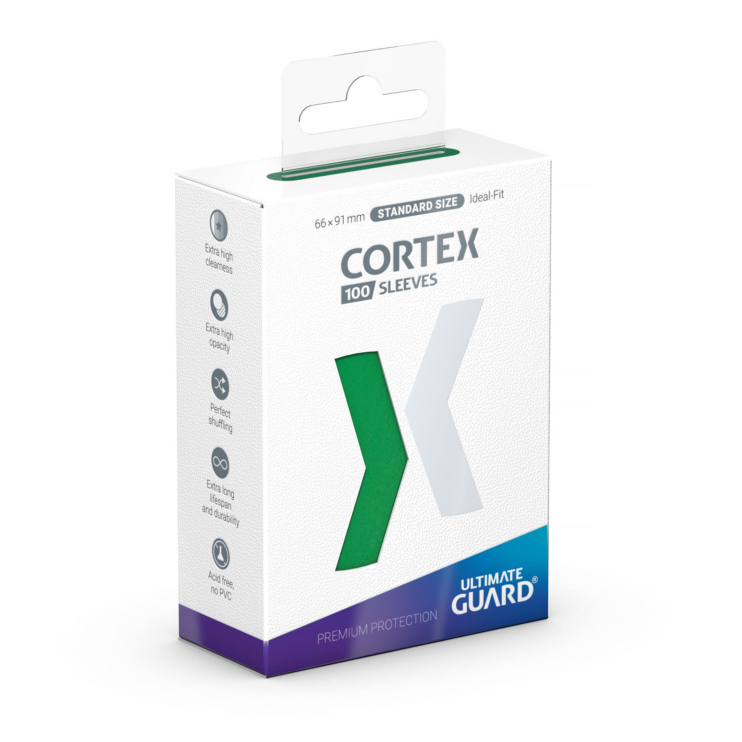 Cortex Kartenhüllen grün 100er Set Ultimate Guard für TCG Standardgröße