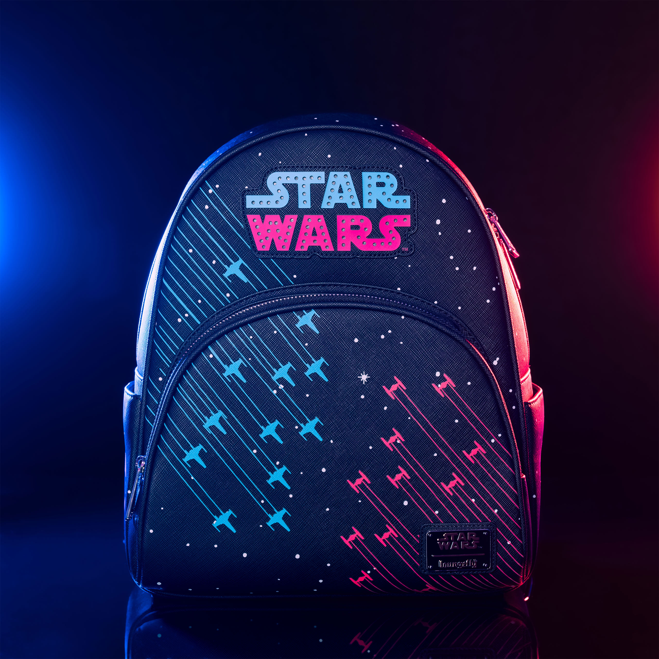 Star Wars - Mochila neón de los años 70 con luz