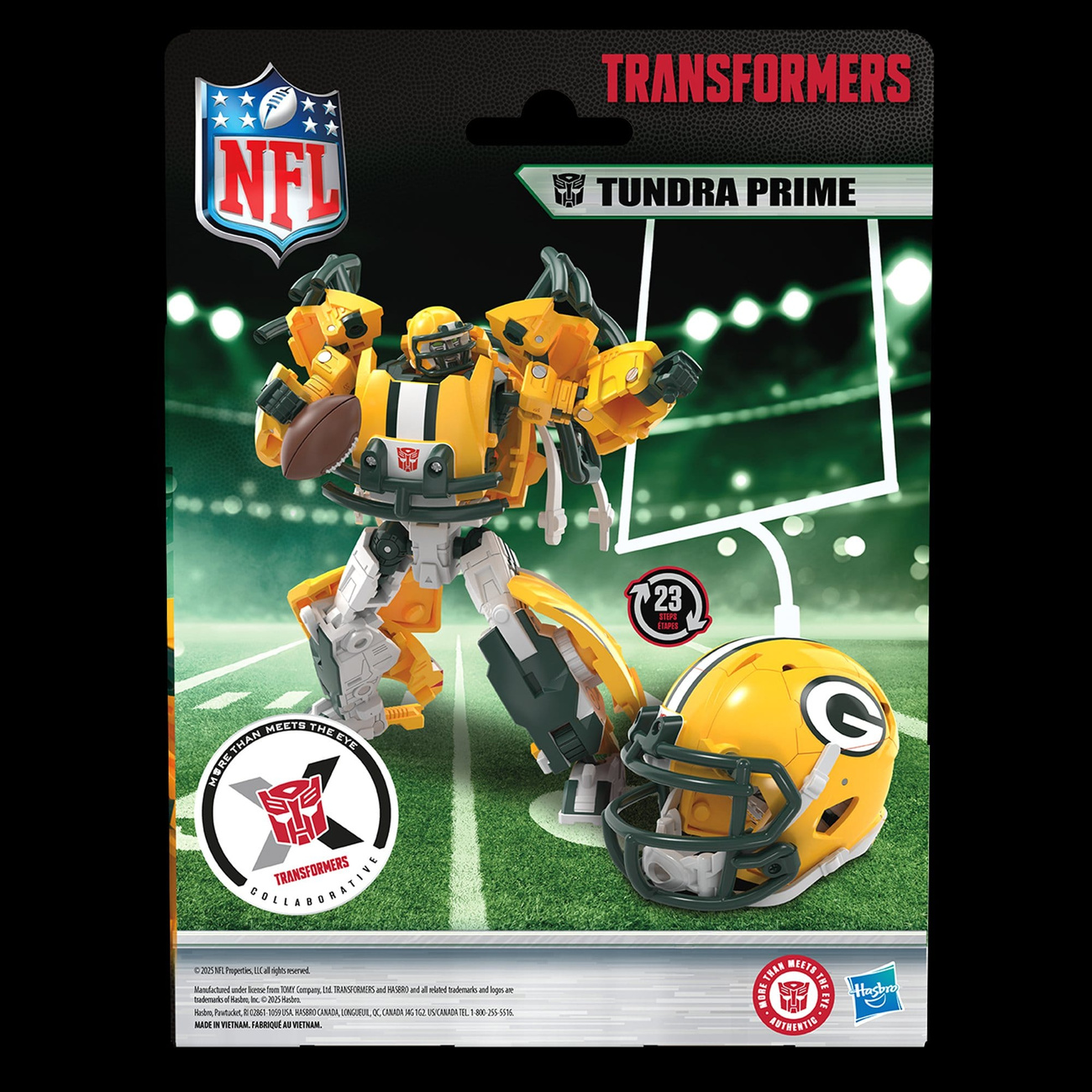 Transformers x NFL Figura de acción Green Bay Packers: Tundra