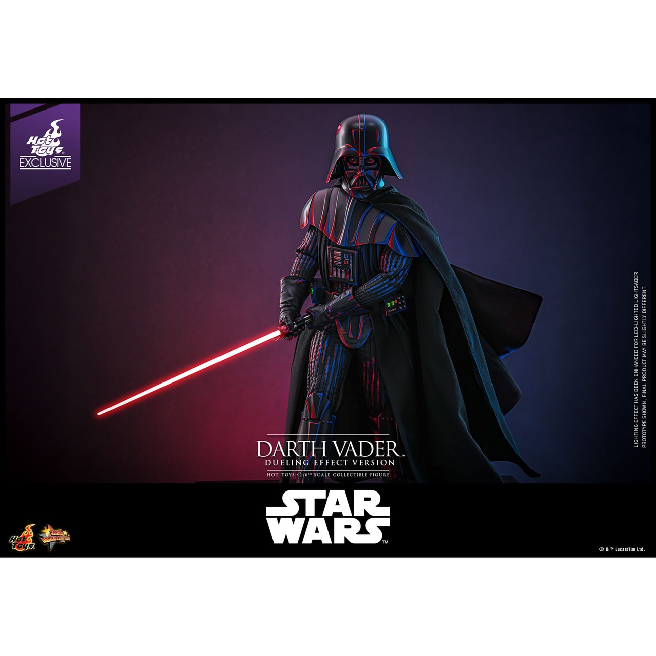 Star Wars Movie Masterpiece figurka kolekcjonerska 1/6 Darth Vader (Dueling Effect Version) Hot Toys Exclusive 35 cm