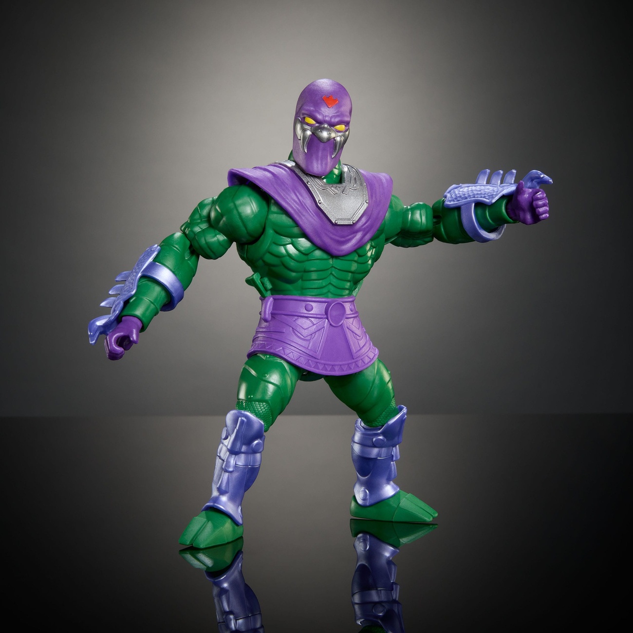 MOTU x TMNT: Turtles of Grayskull Deluxe Action Figure King Hiss 14 cm