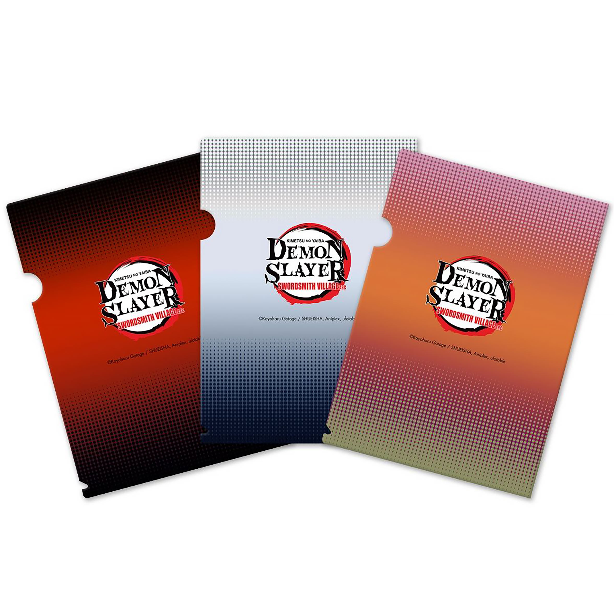 Demon Slayer: Kimetsu no Yaiba - Lot de 3 pochettes pour documents