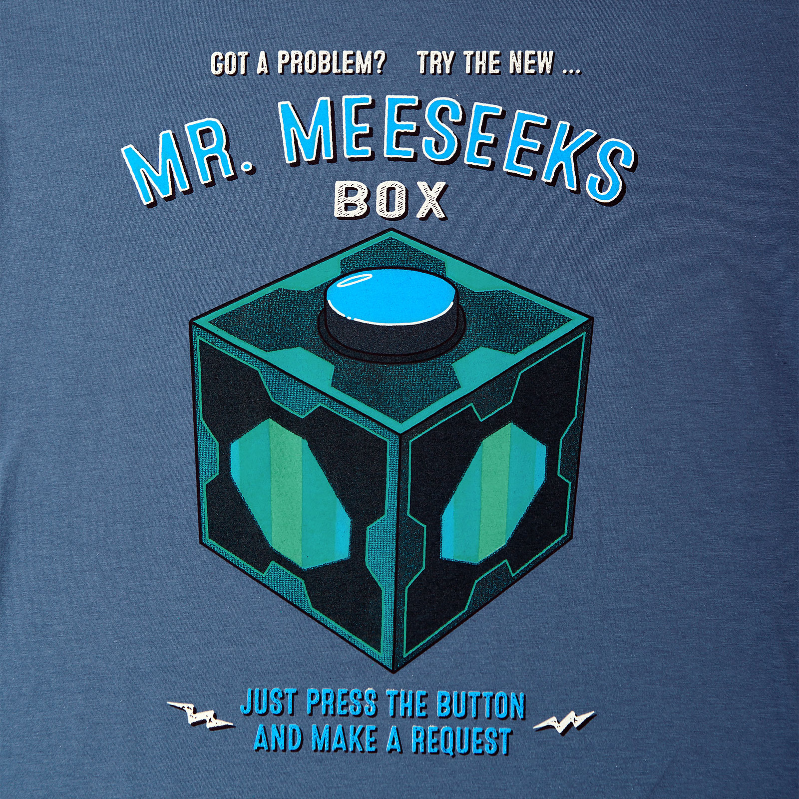 Rick and Morty - Mr. Meeseeks Box T-Shirt blau
