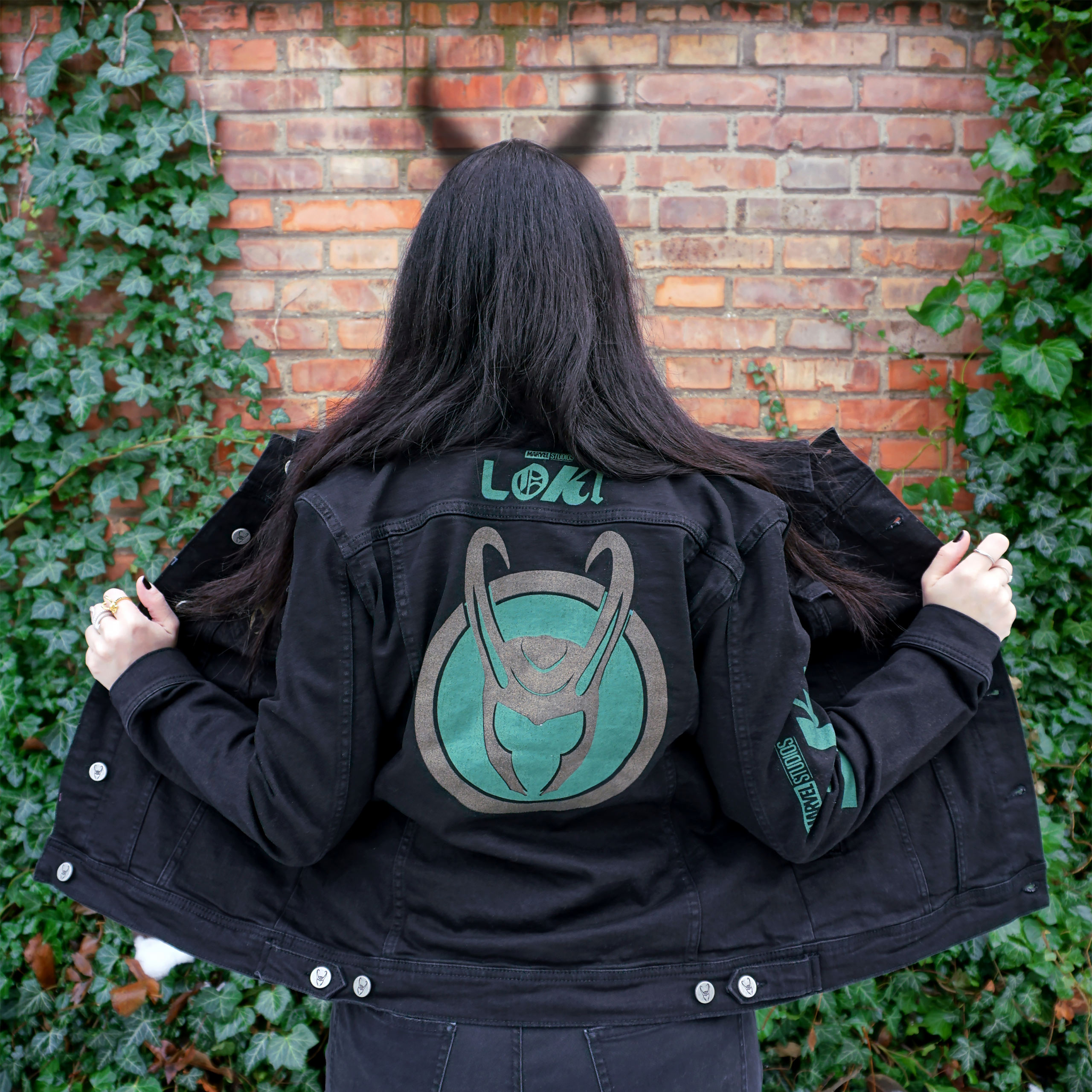 Loki - Logo Denim Jacket Women Black