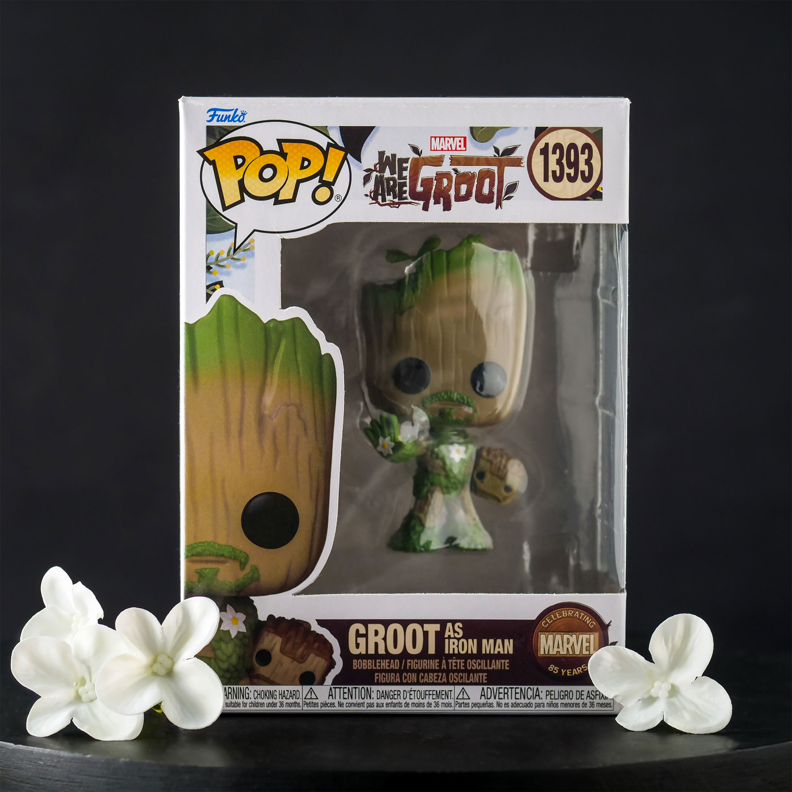 Marvel - We Are Groot Iron Man Funko Pop Wackelkopf-Figur