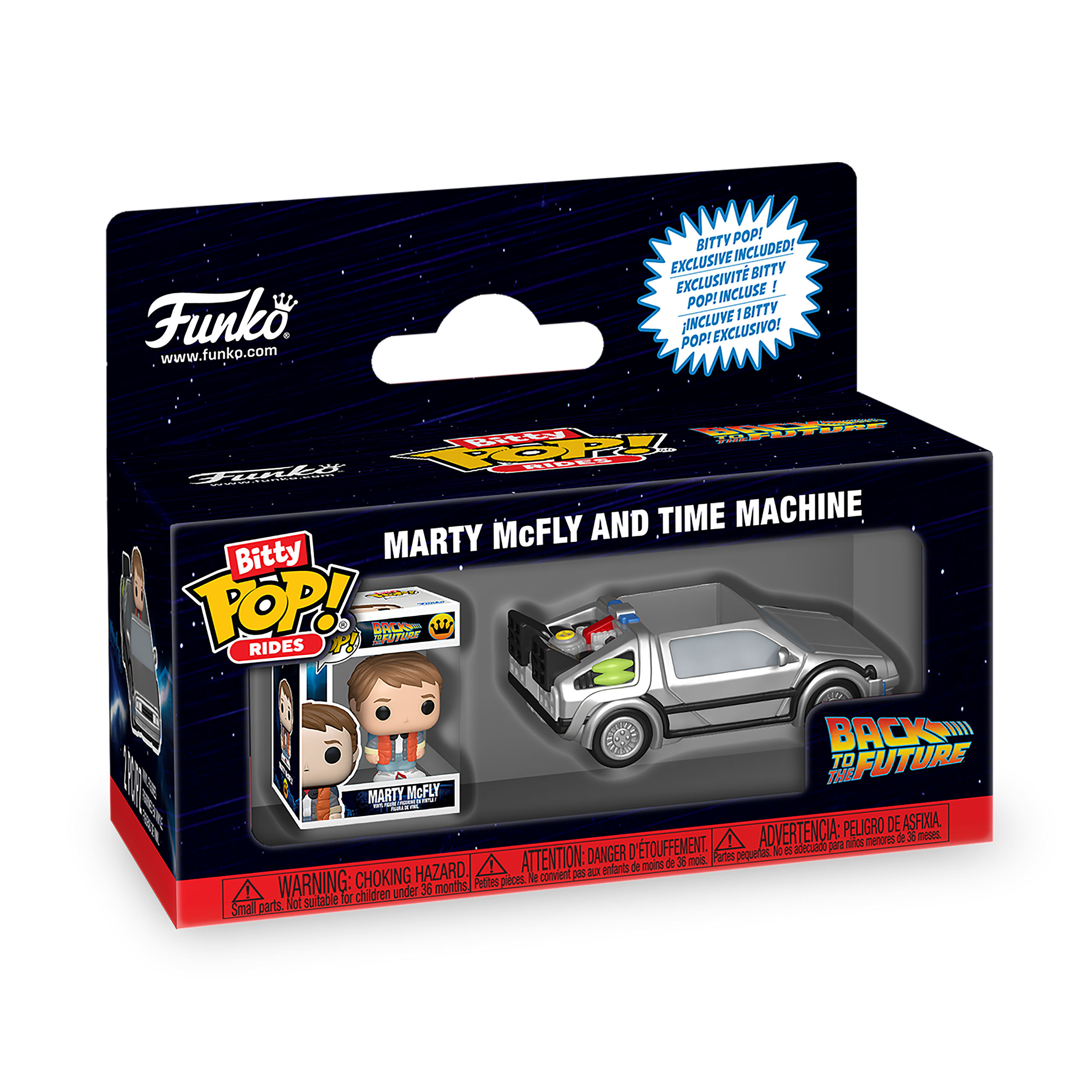Zurück in die Zukunft - DeLorean Funko Bitty Pop Ride Figurenset