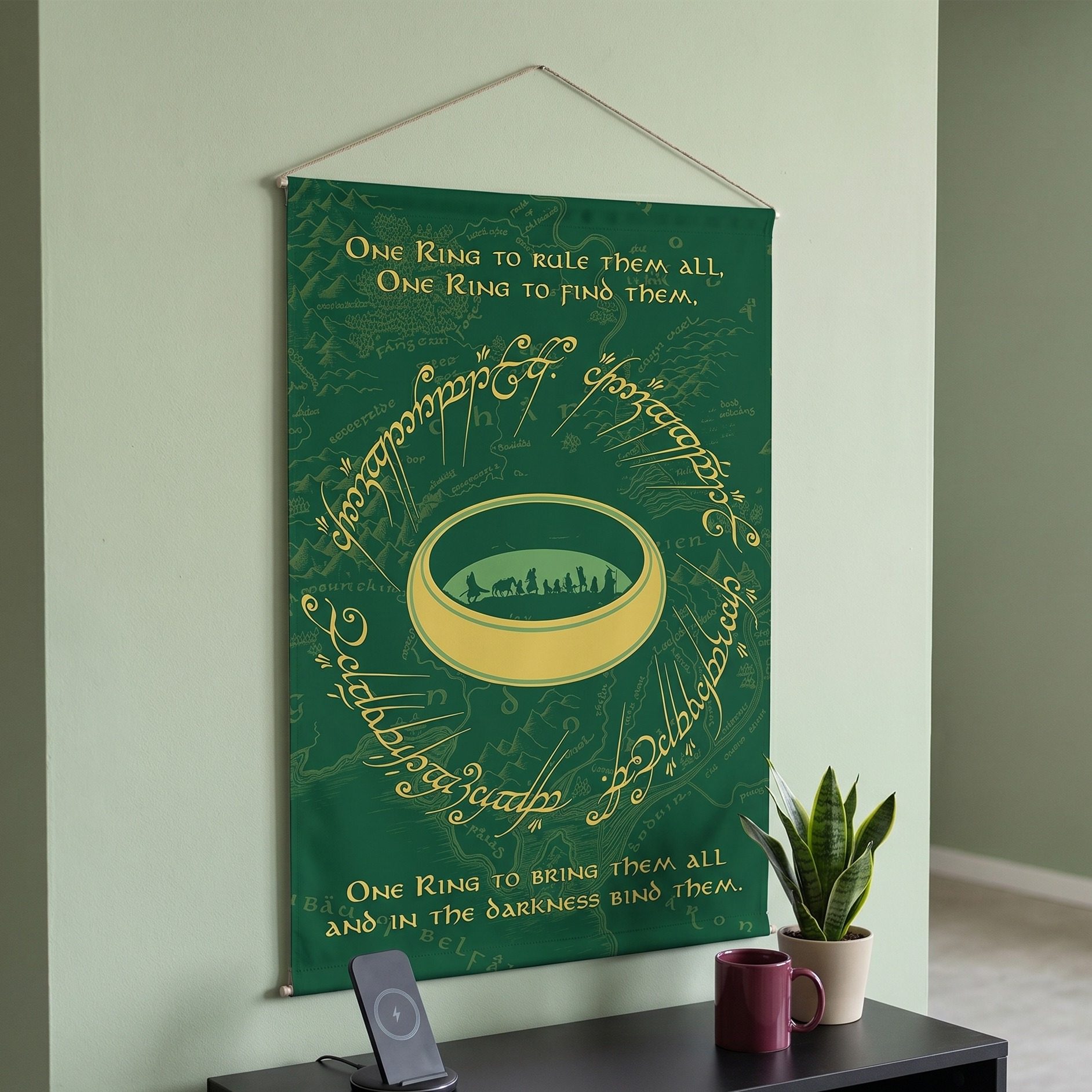 The Lord of the Rings - The One Ring Wall Scroll