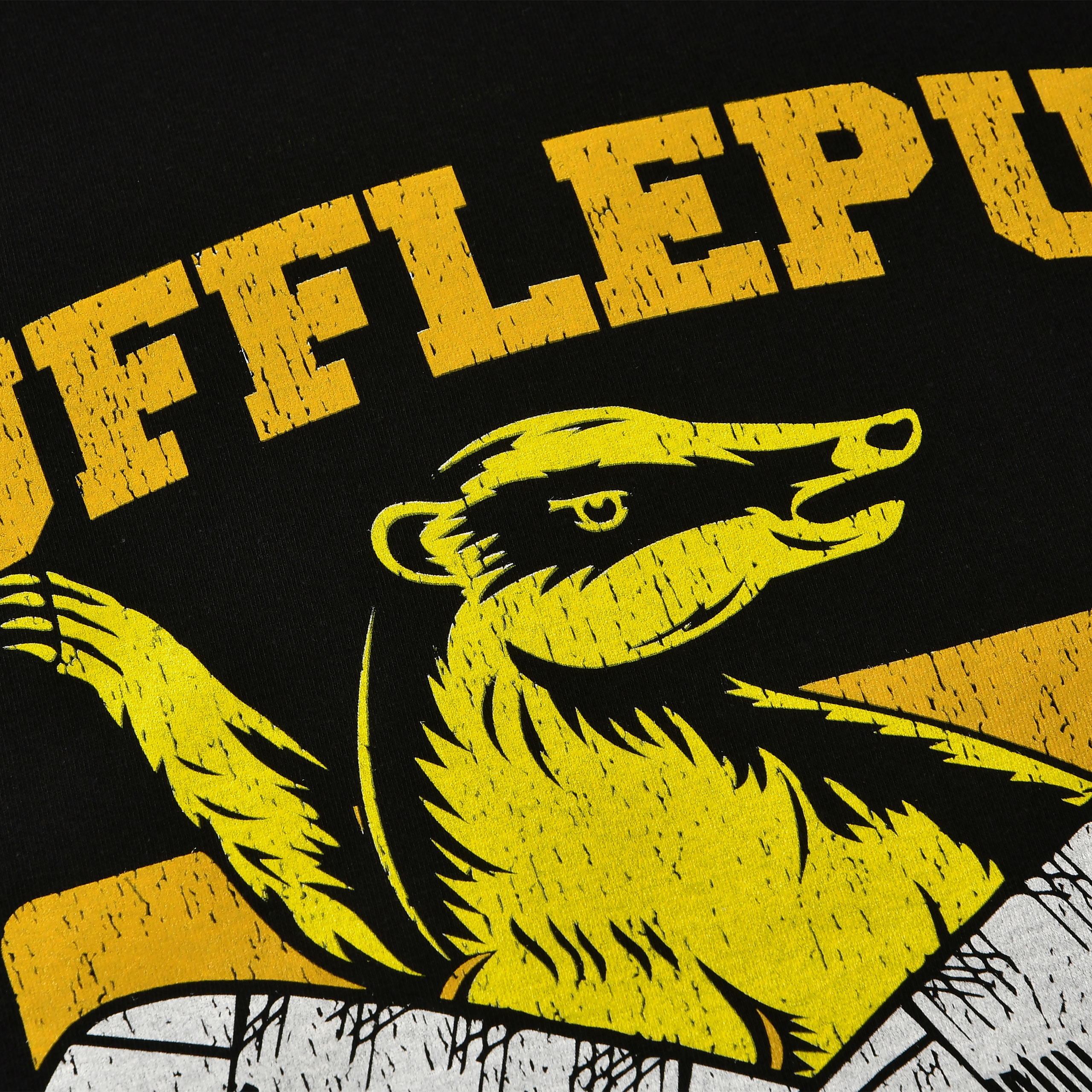 T-shirt universitaria di Quidditch Hufflepuff nera - Harry Potter