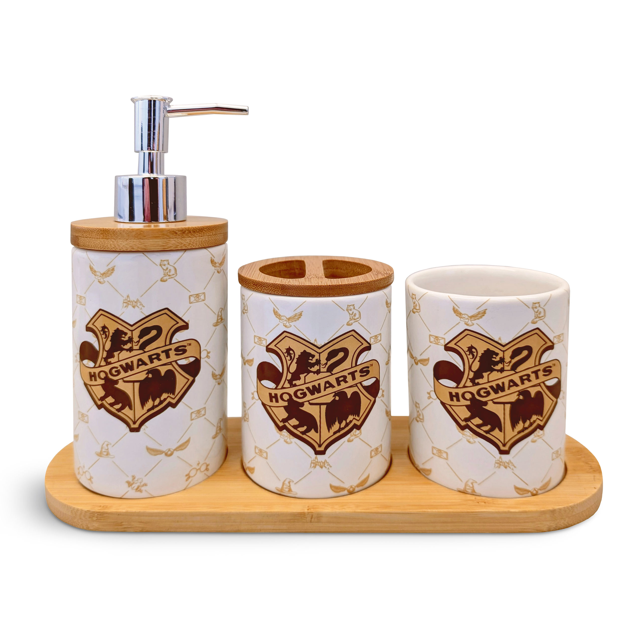 Harry Potter - Set de baño emblema de Hogwarts 3 piezas