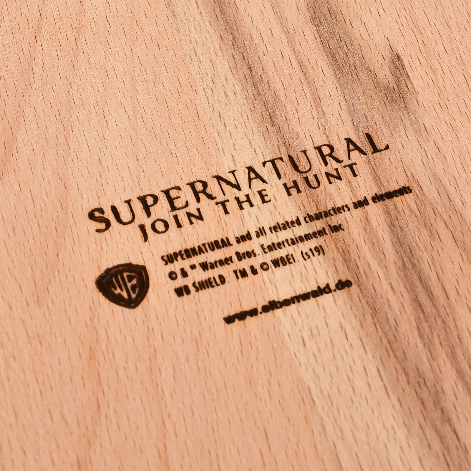 Supernatural - Eat More Pie cutting board beech