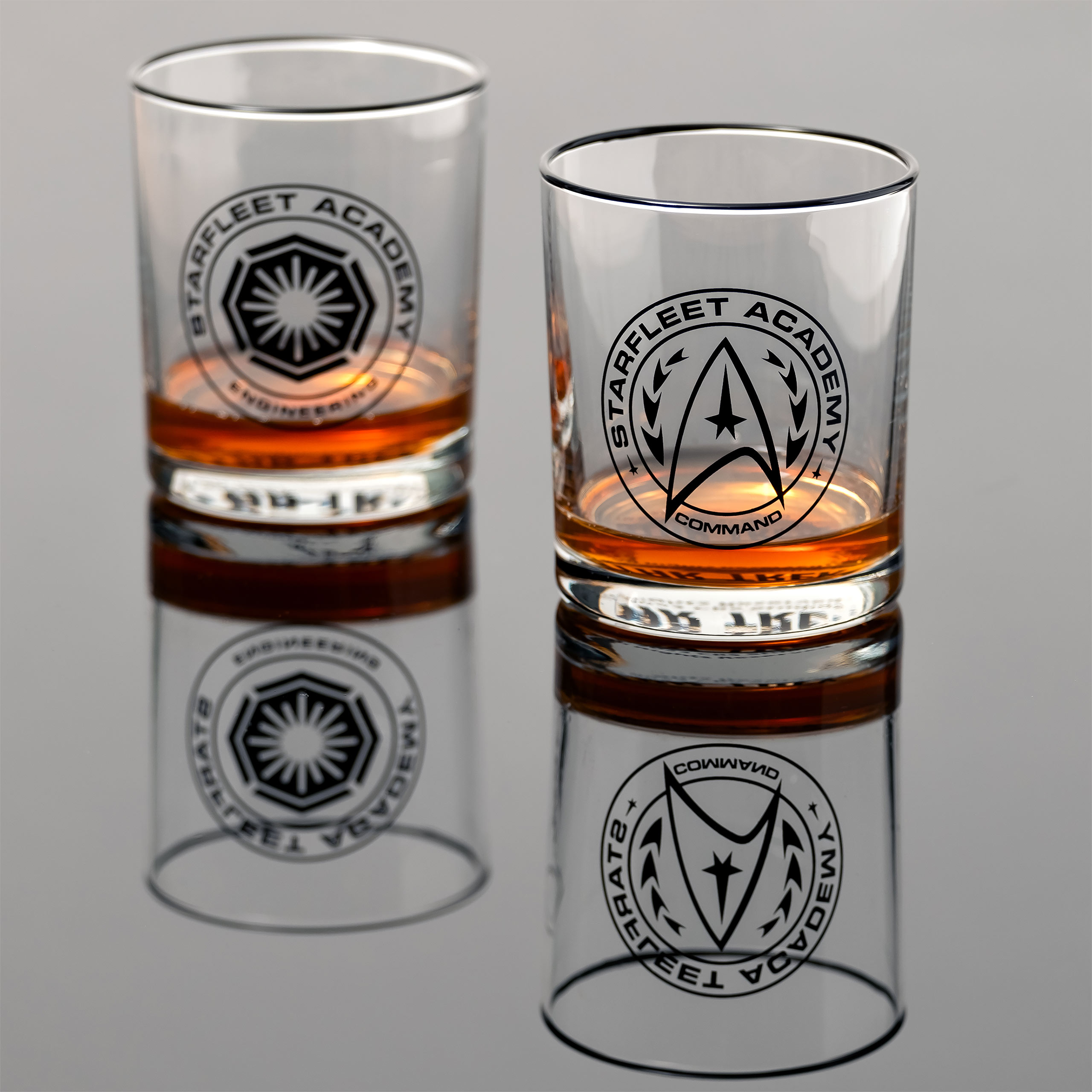 Ensemble de 4 verres de l'Académie Starfleet - Star Trek