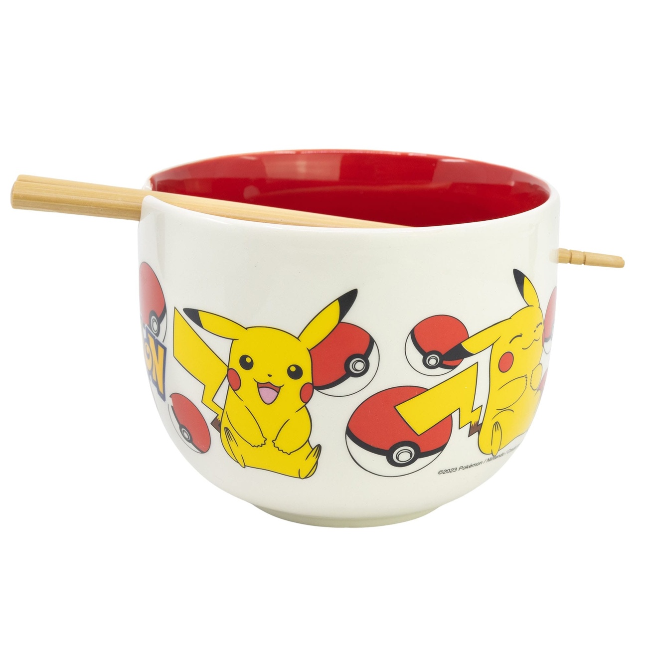Pokémon Ramen Bowl with Chopsticks Face
