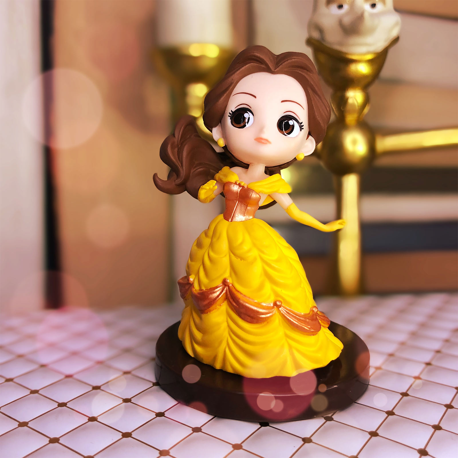 Beauty and the Beast - Belle with Ball Gown Q Posket Figure 7 cm