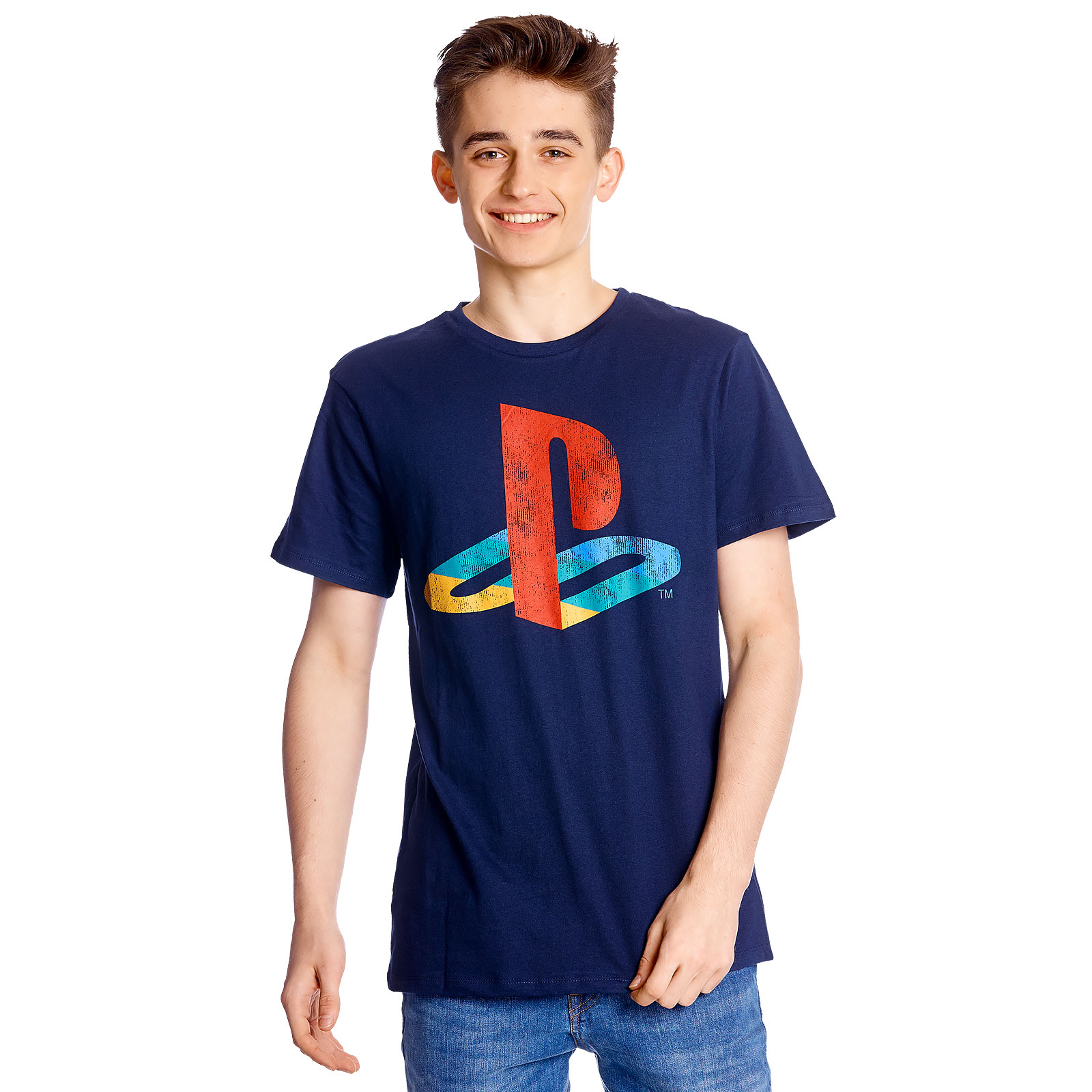 PlayStation - Logo T-Shirt blau