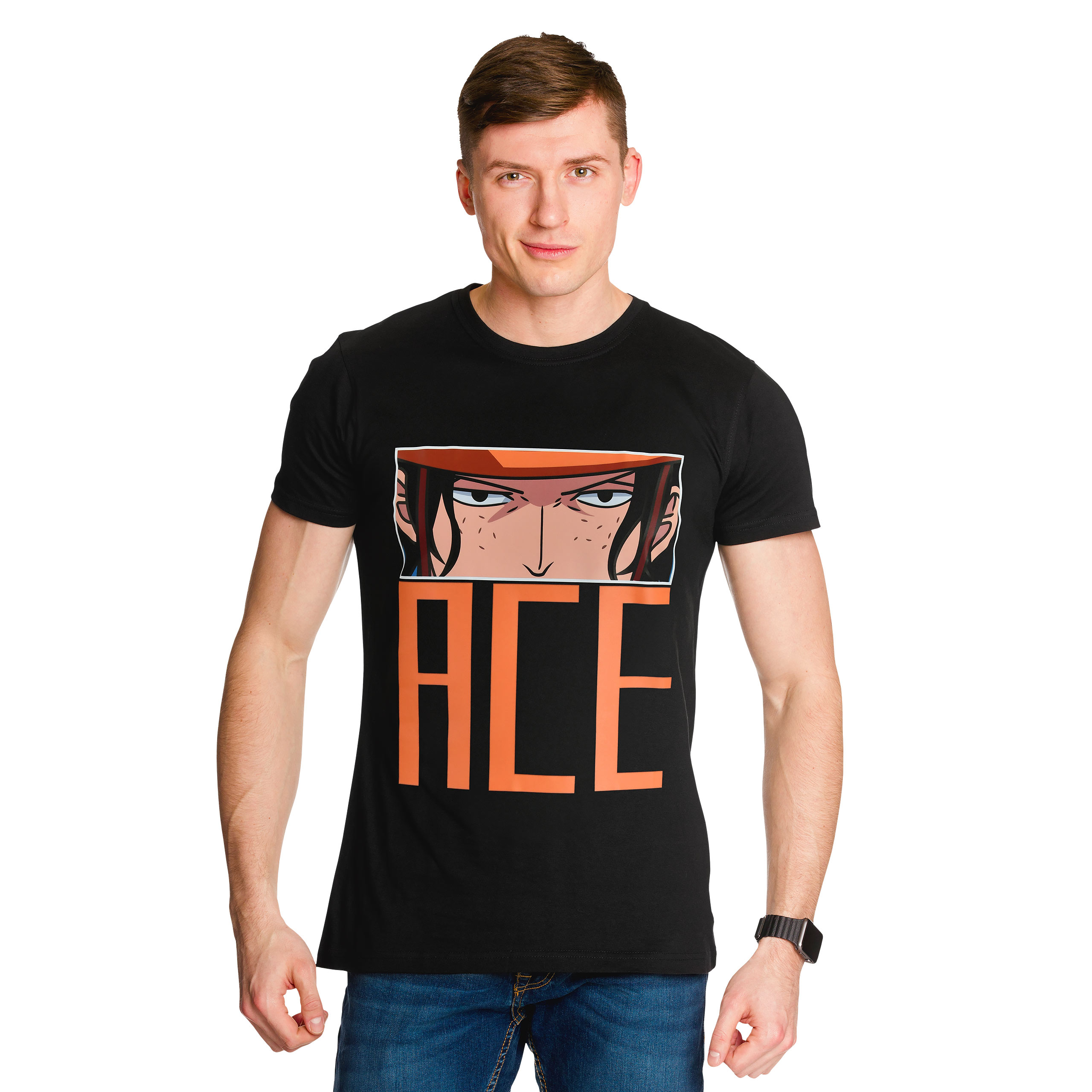 One Piece - Ace Eyes T-Shirt black