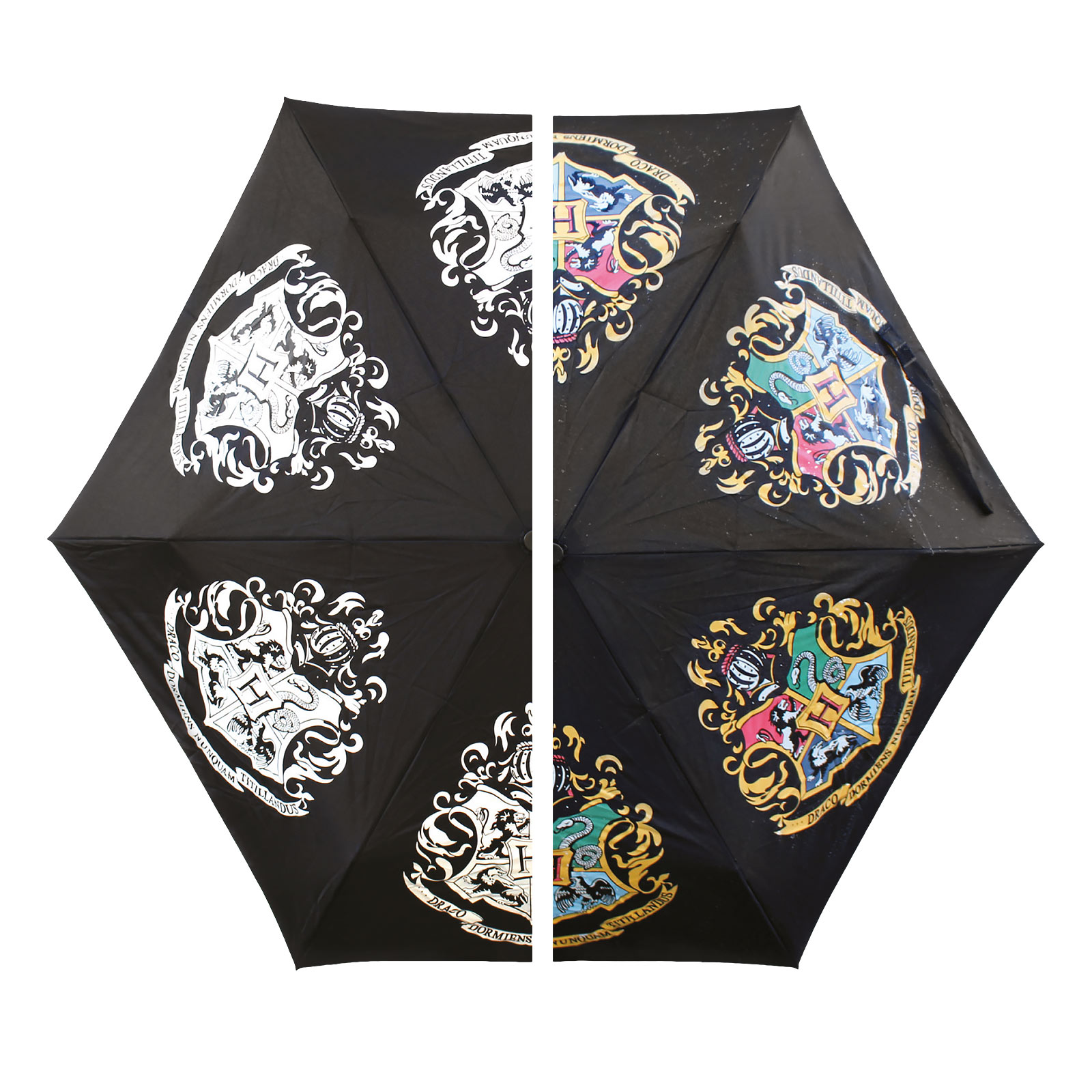 Harry Potter - Parapluie avec blason de Poudlard et effet aqua