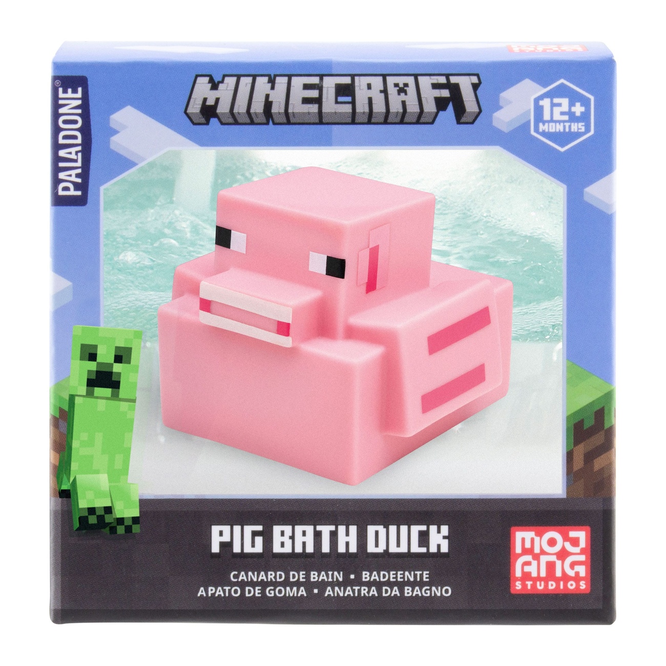 Minecraft Patito de Baño Pig 6 cm