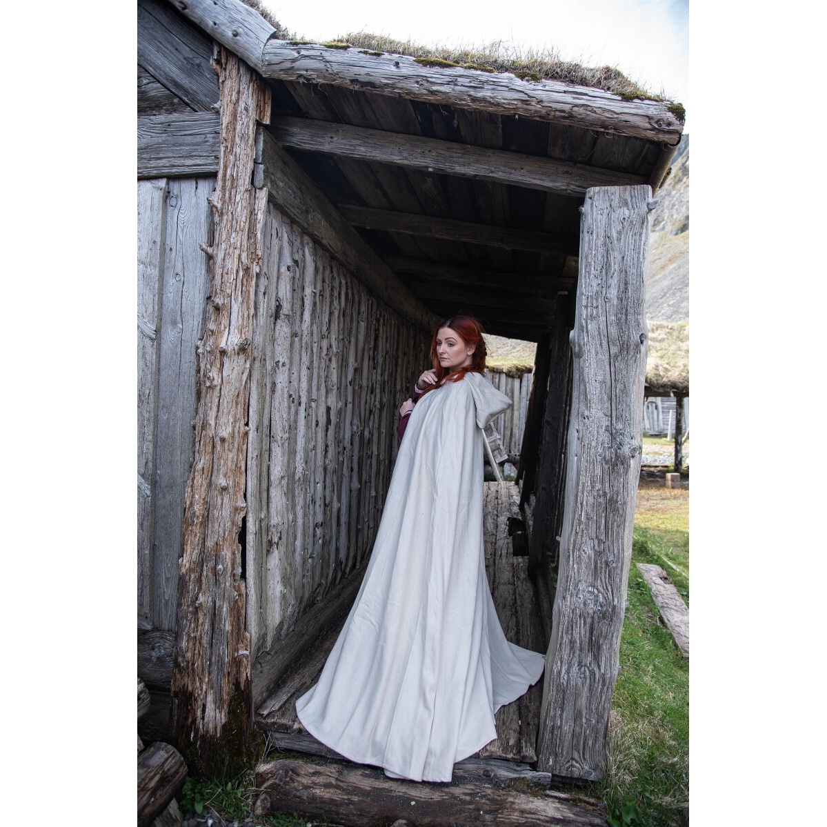 Mantello medievale in lana Tjark 160 cm