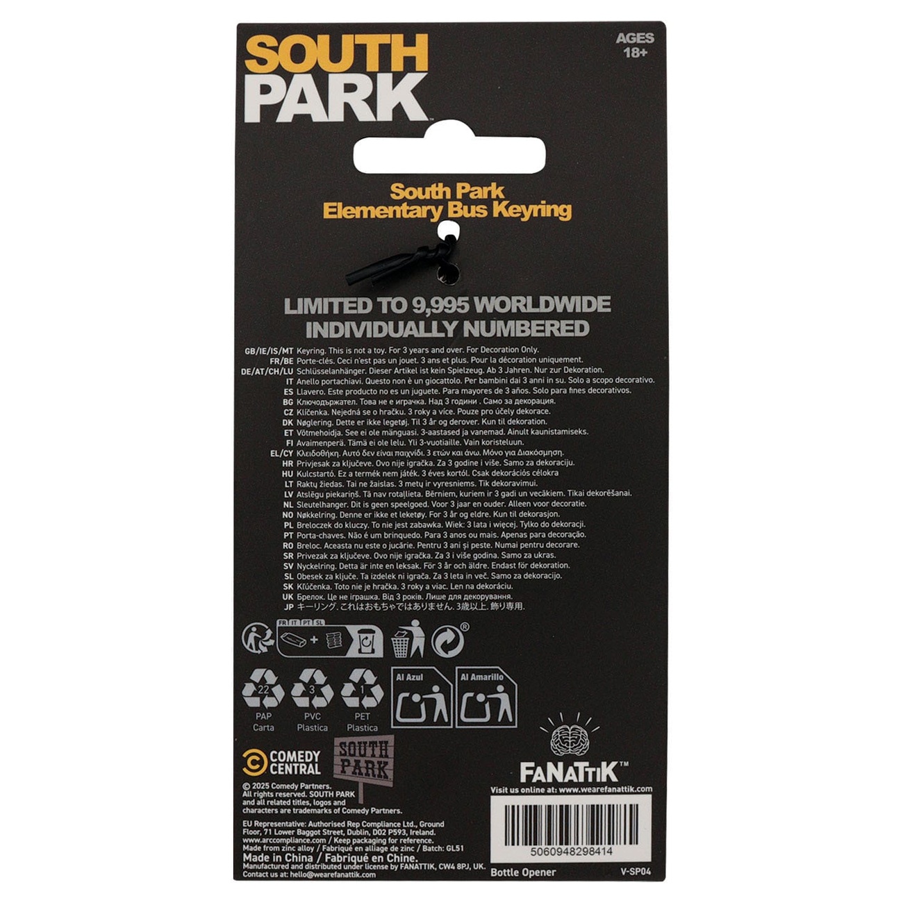 Porte-clés South Park School Bus Édition Limitée