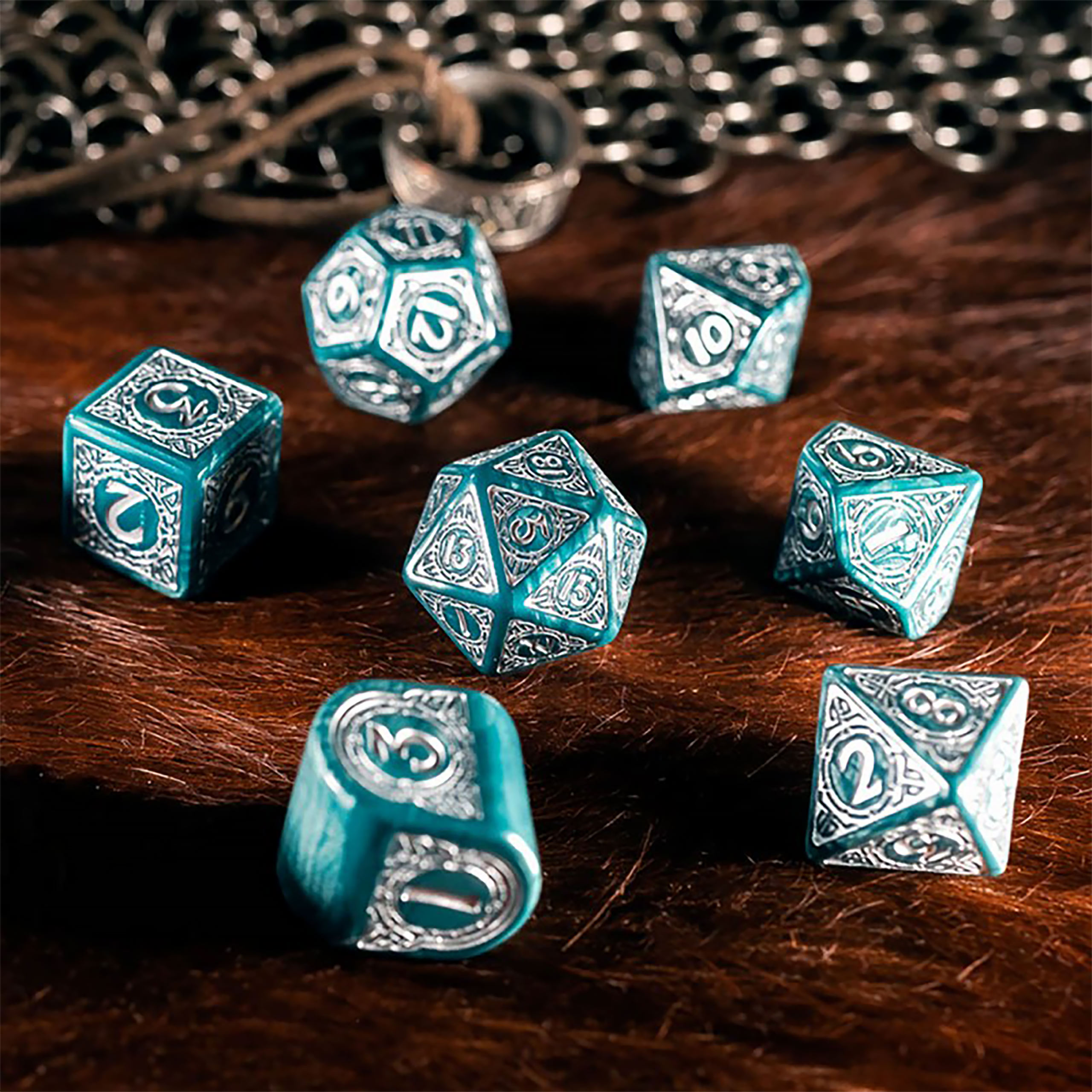 Viking - Set de Dés Mjolnir 7 pièces