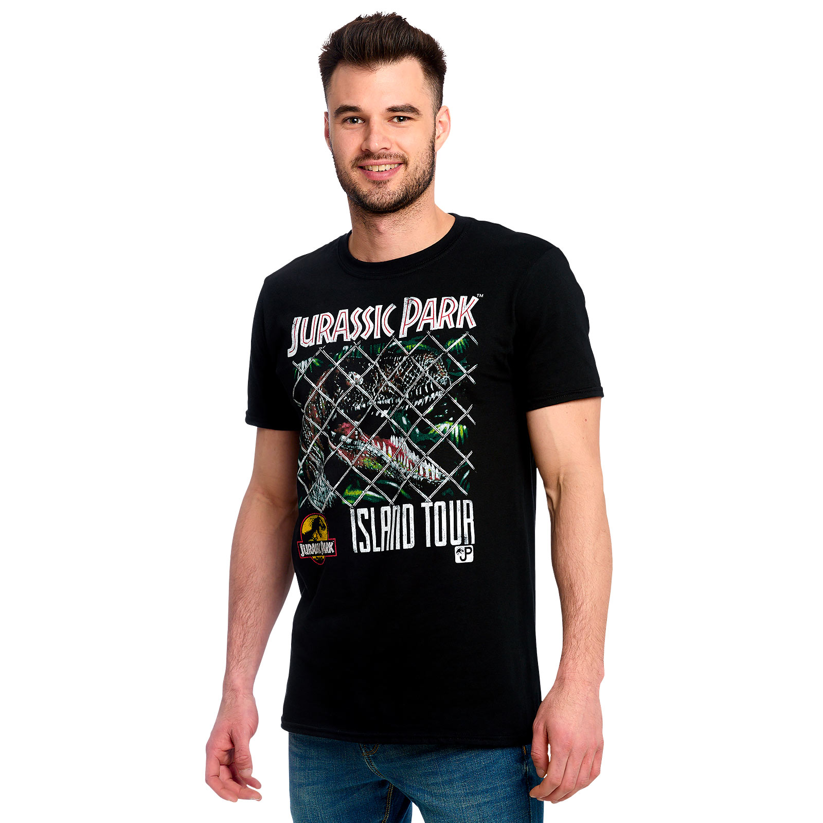 Jurassic Park - Island Tour T-Shirt Black