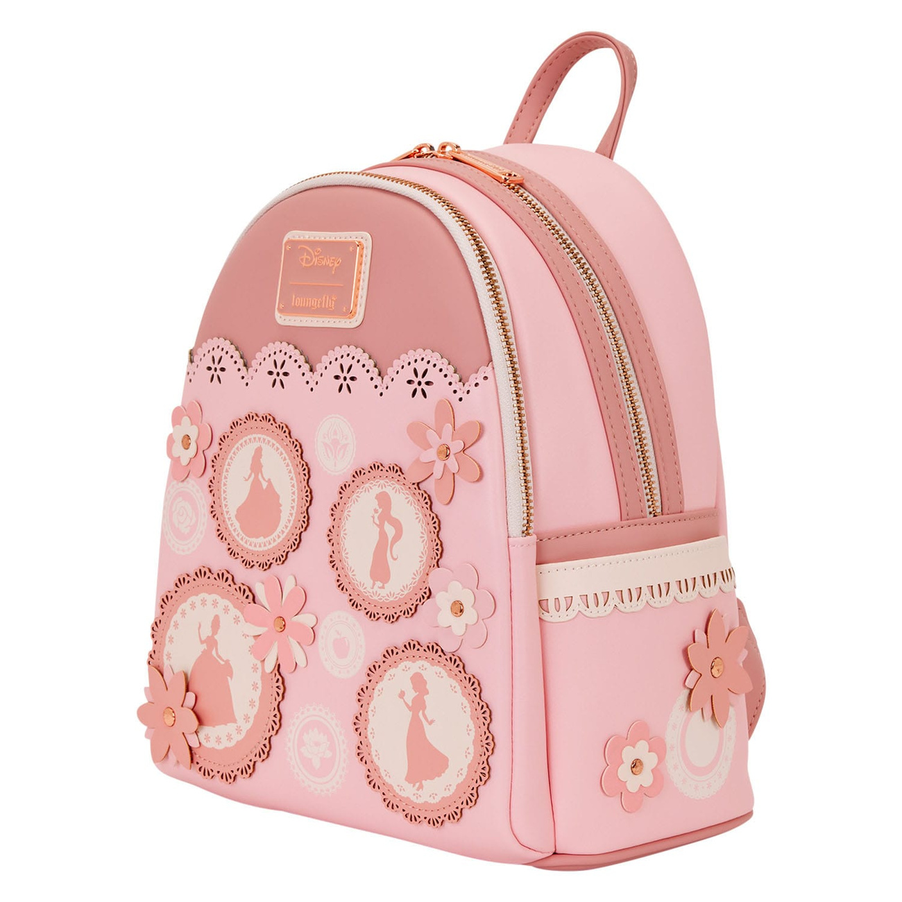 Loungefly Disney Perfectly Pink Princesses Mini Backpack BRAND NEW Disney Princess by Loungefly Mini Rucksack Stained Glass  main image 3
