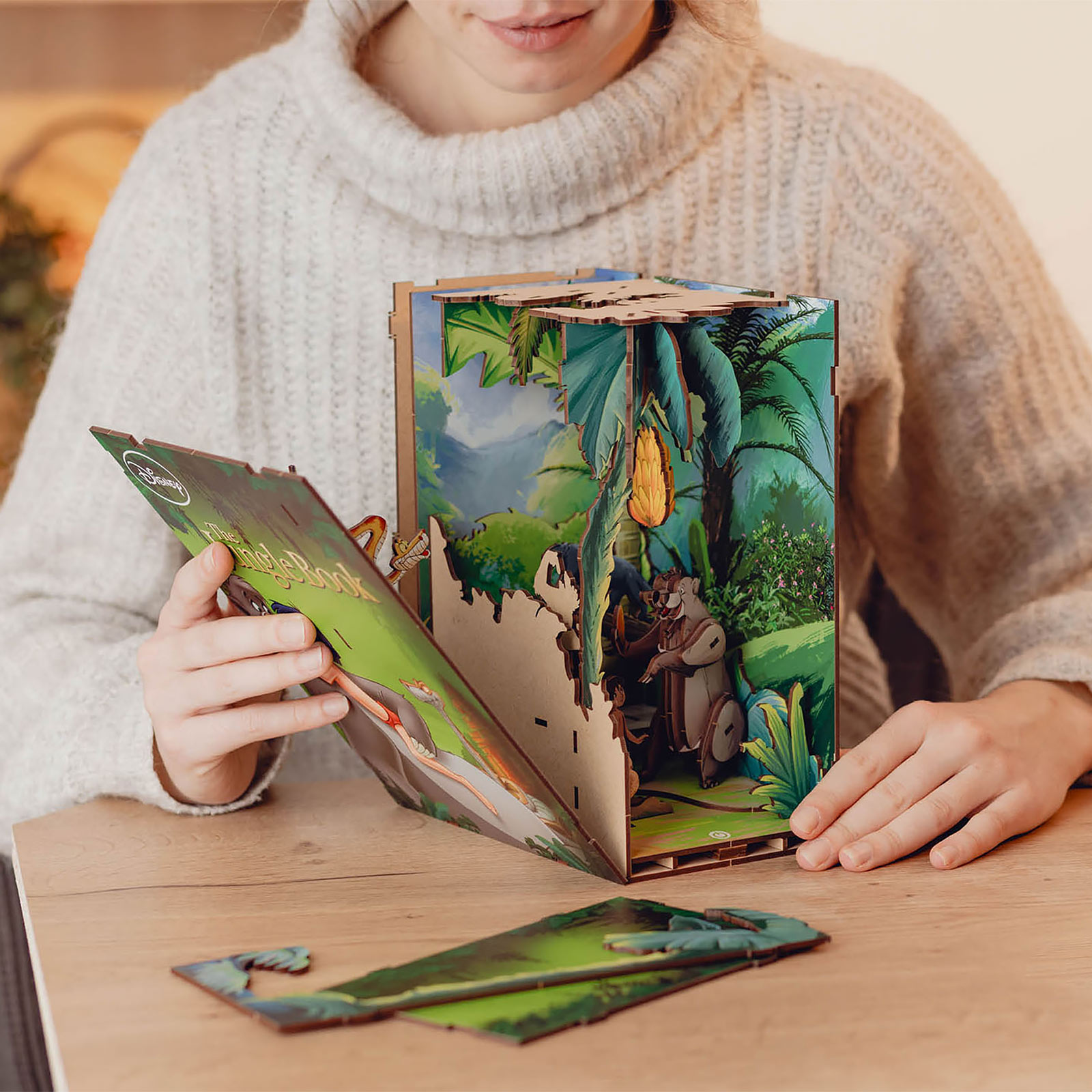 Disney - Le Livre de la Jungle Book Nook Kit Modèle Bois