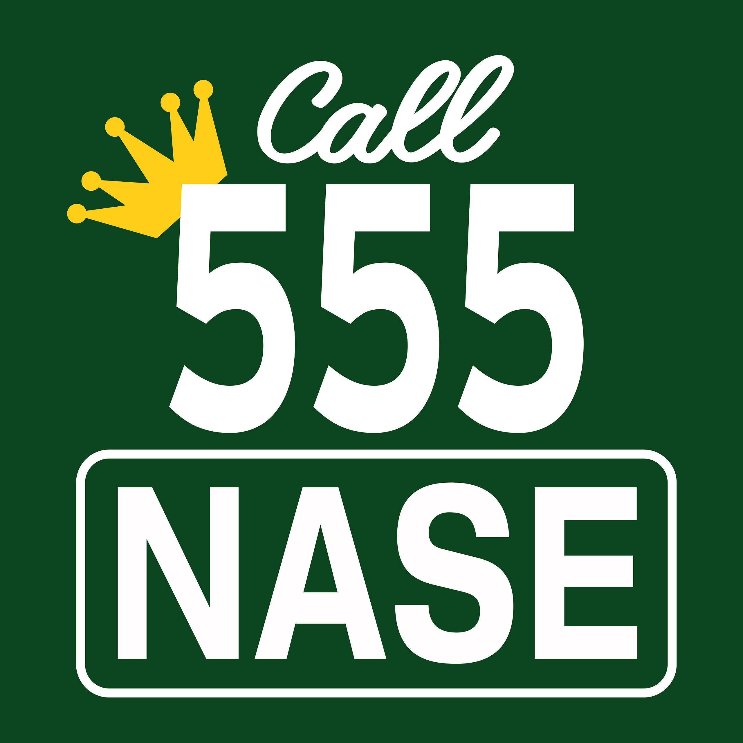 Call 555 Neus T-Shirt voor King of Queens Fans groen