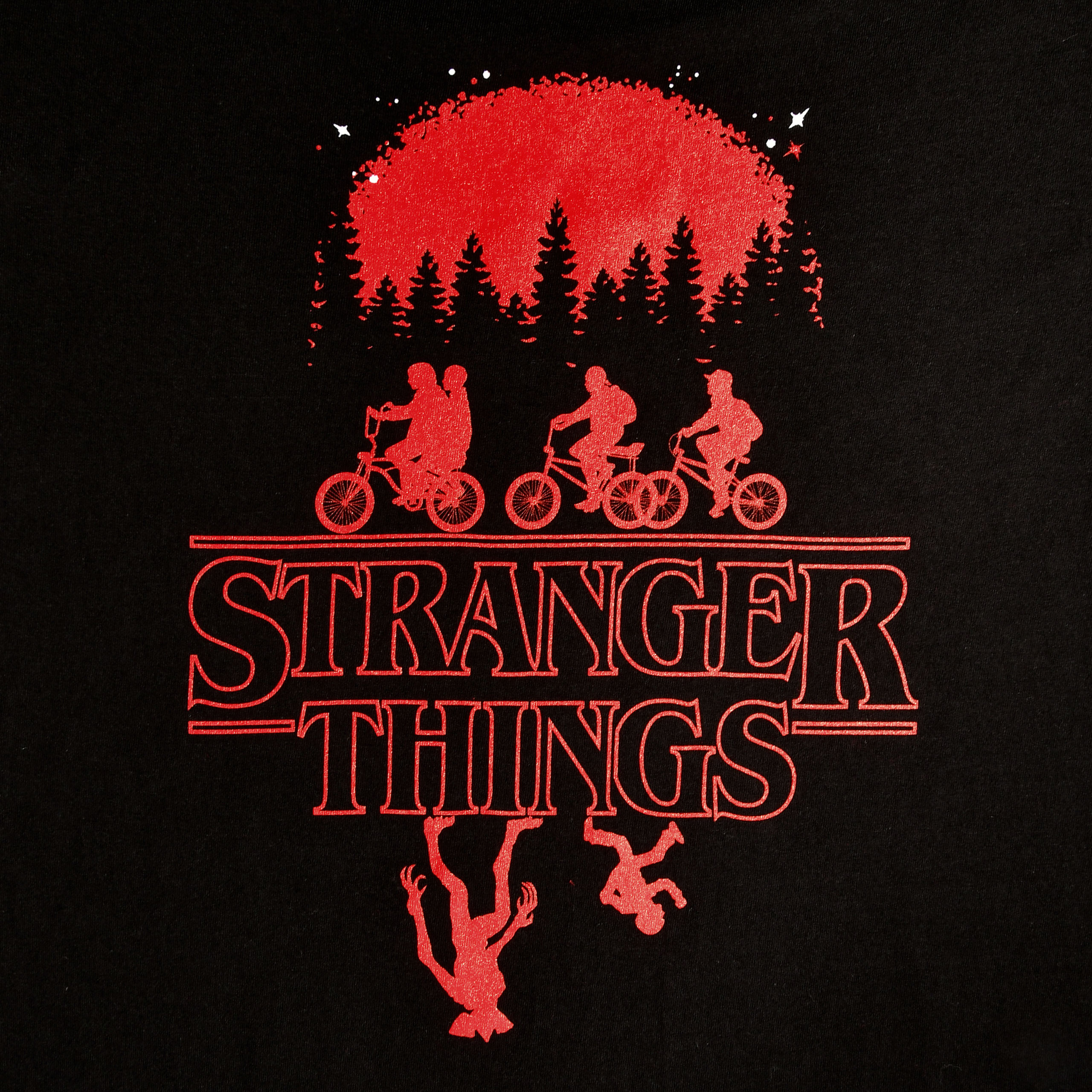 Stranger Things - Silhouette T-Shirt schwarz