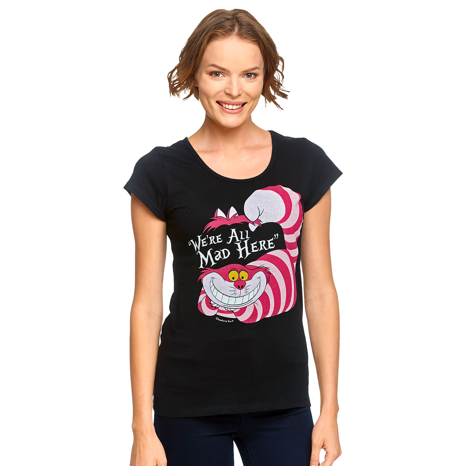 Alice in Wonderland - Cheshire Cat Women's T-Shirt Black