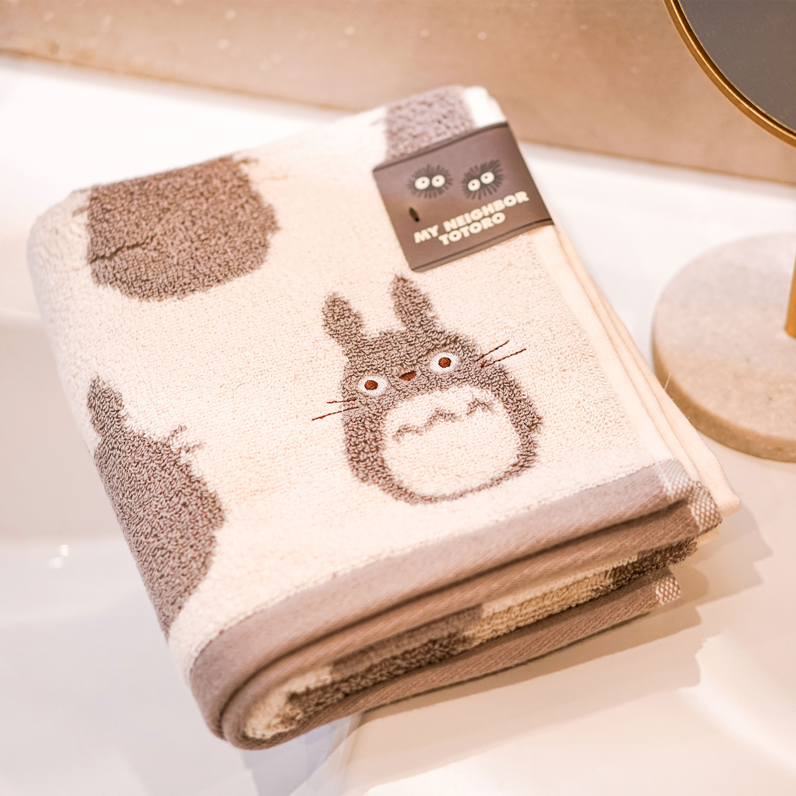 Totoro - Silhouette Totoro Mini Towel