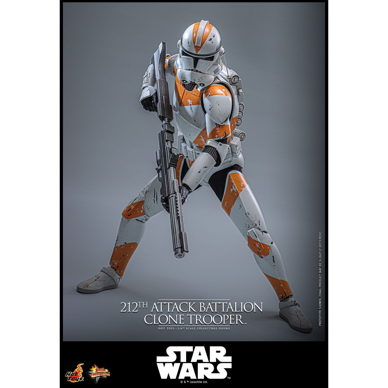 Star Wars: The Clone Wars - Figura de acción Clone Trooper del 212th Attack Battalion 1:6 Versión Deluxe