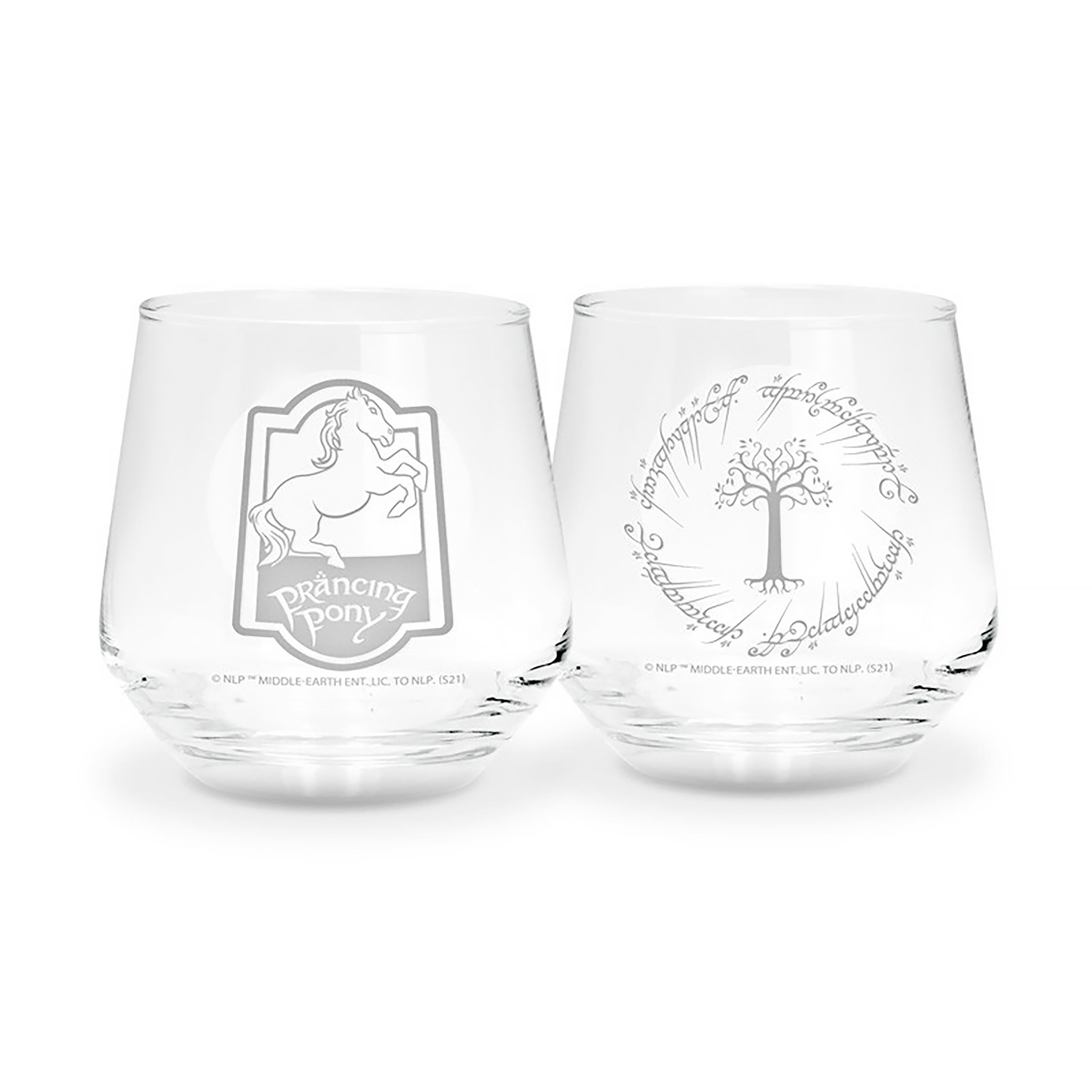 Il Signore degli Anelli - Il Puledro Impennato & Gondor set di 2 bicchieri