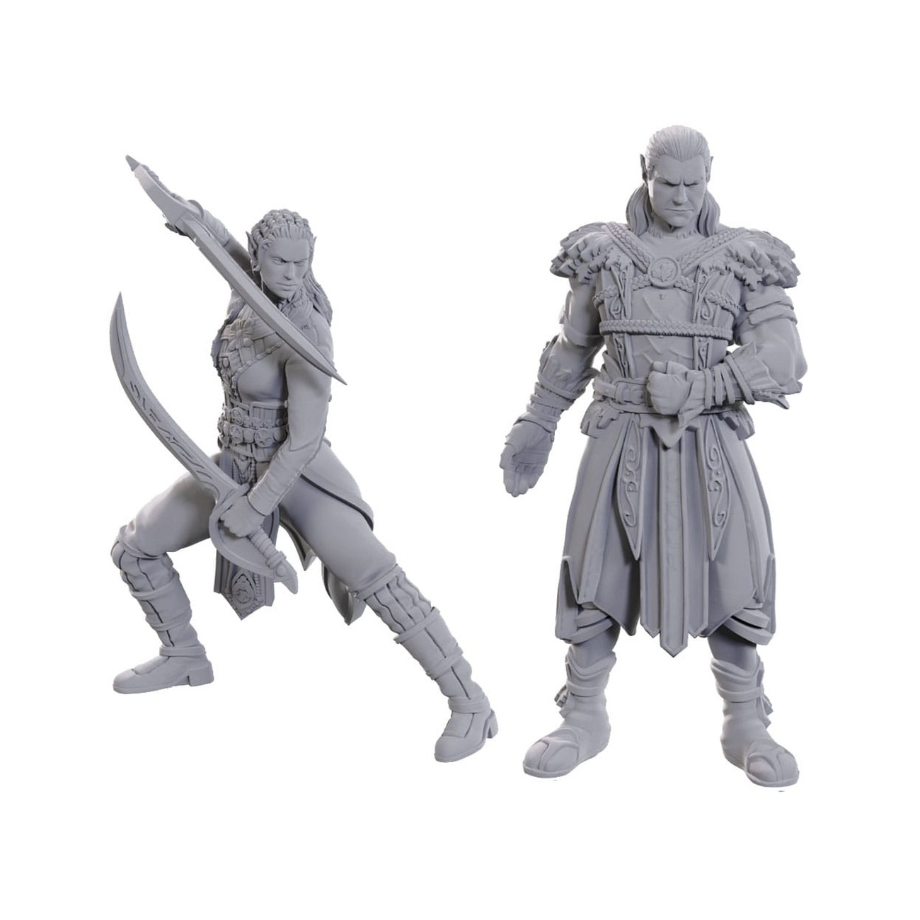 D&D Nolzur's Marvelous Miniatures Unpainted Miniatures Jaheira & Halsin