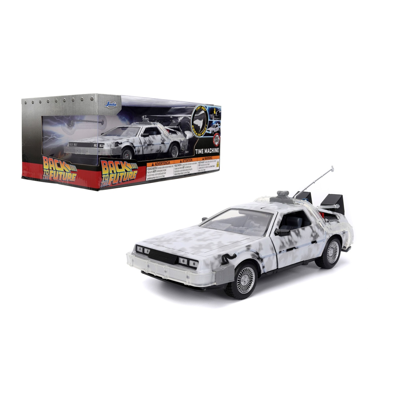 Back to the Future diecast model 1/24 Time Machine Frost