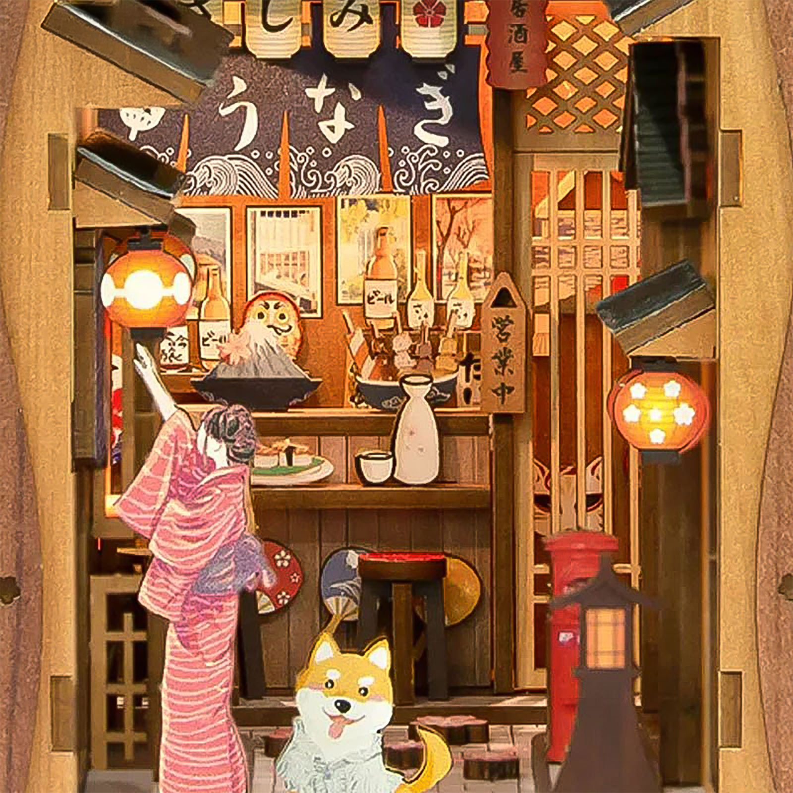 Sakura - Sotto l'albero di Sakura Book Nook Kit Modello Legno