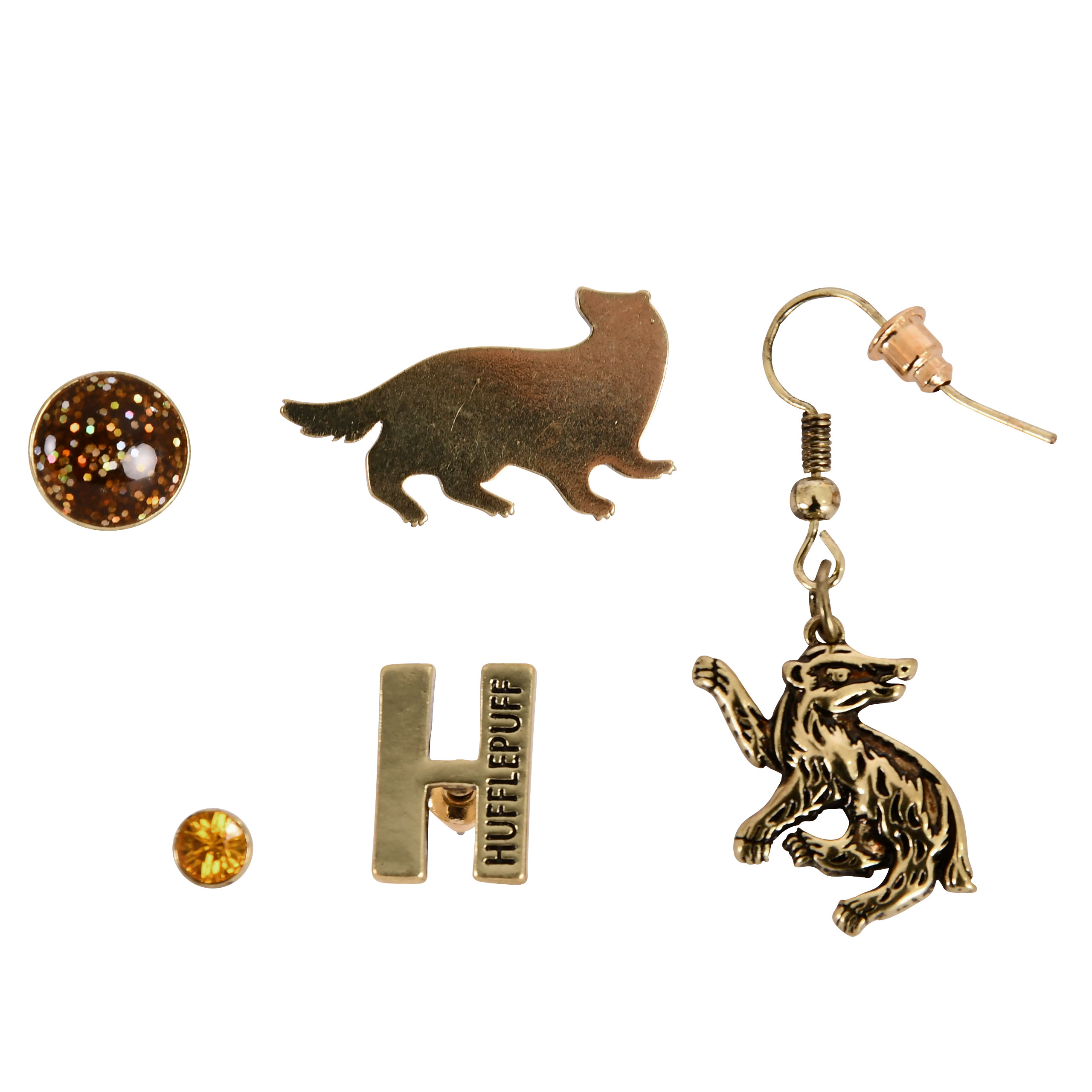 Harry Potter - Set de Pendientes Hufflepuff