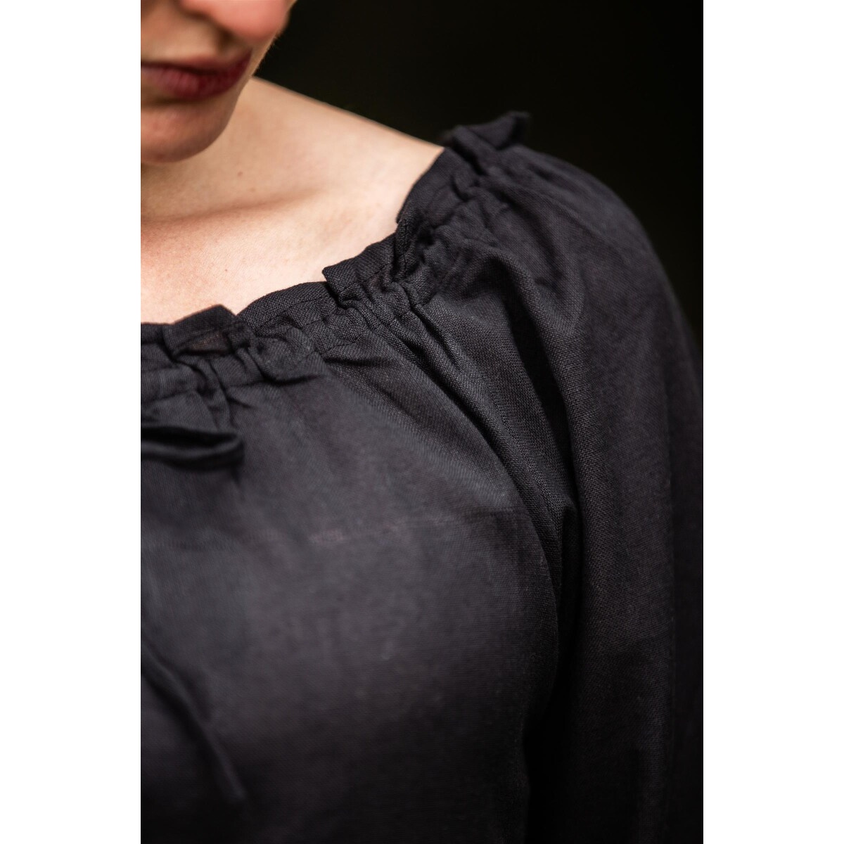 Blusa medieval Edith negra