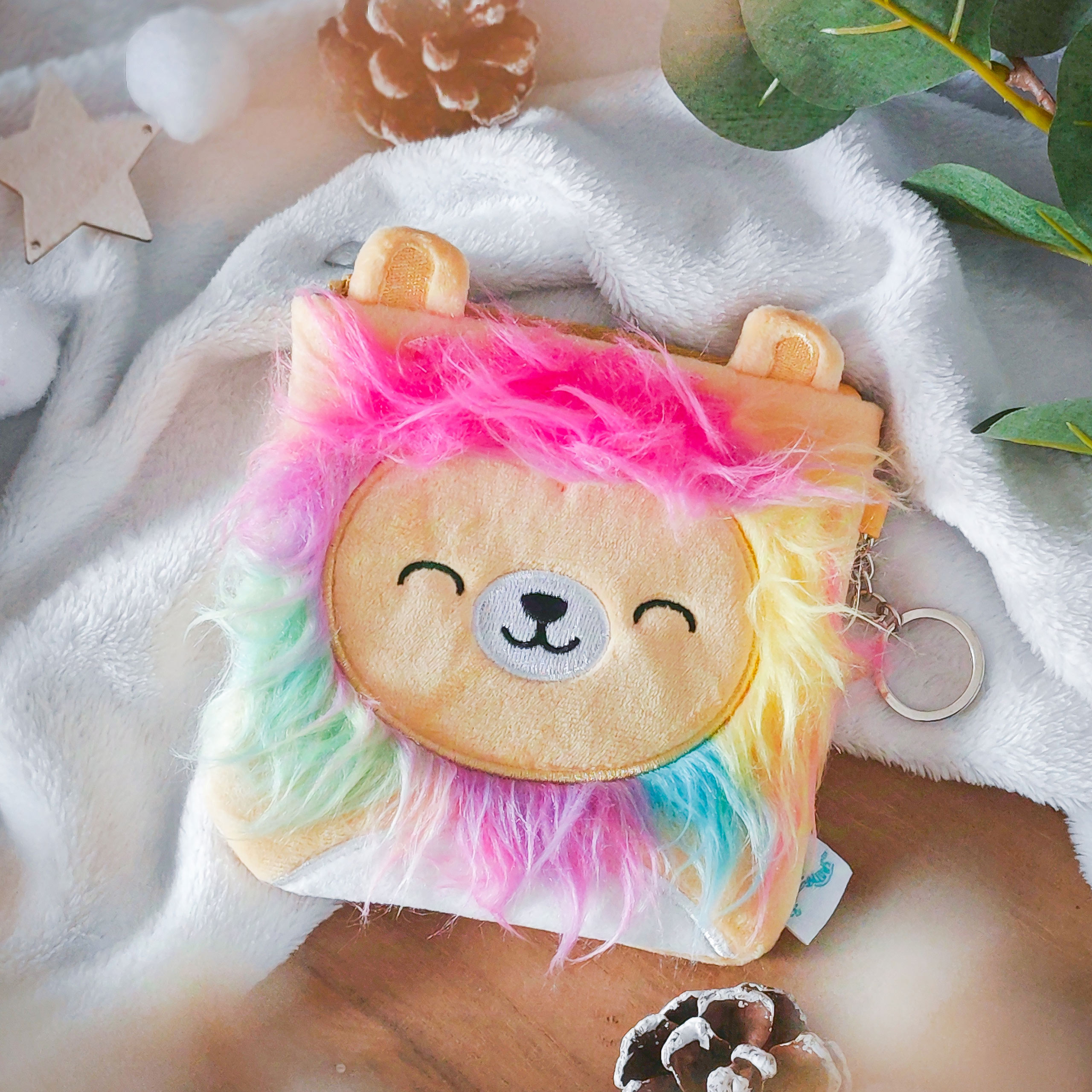 Squishmallows - Portefeuille en peluche Leonard