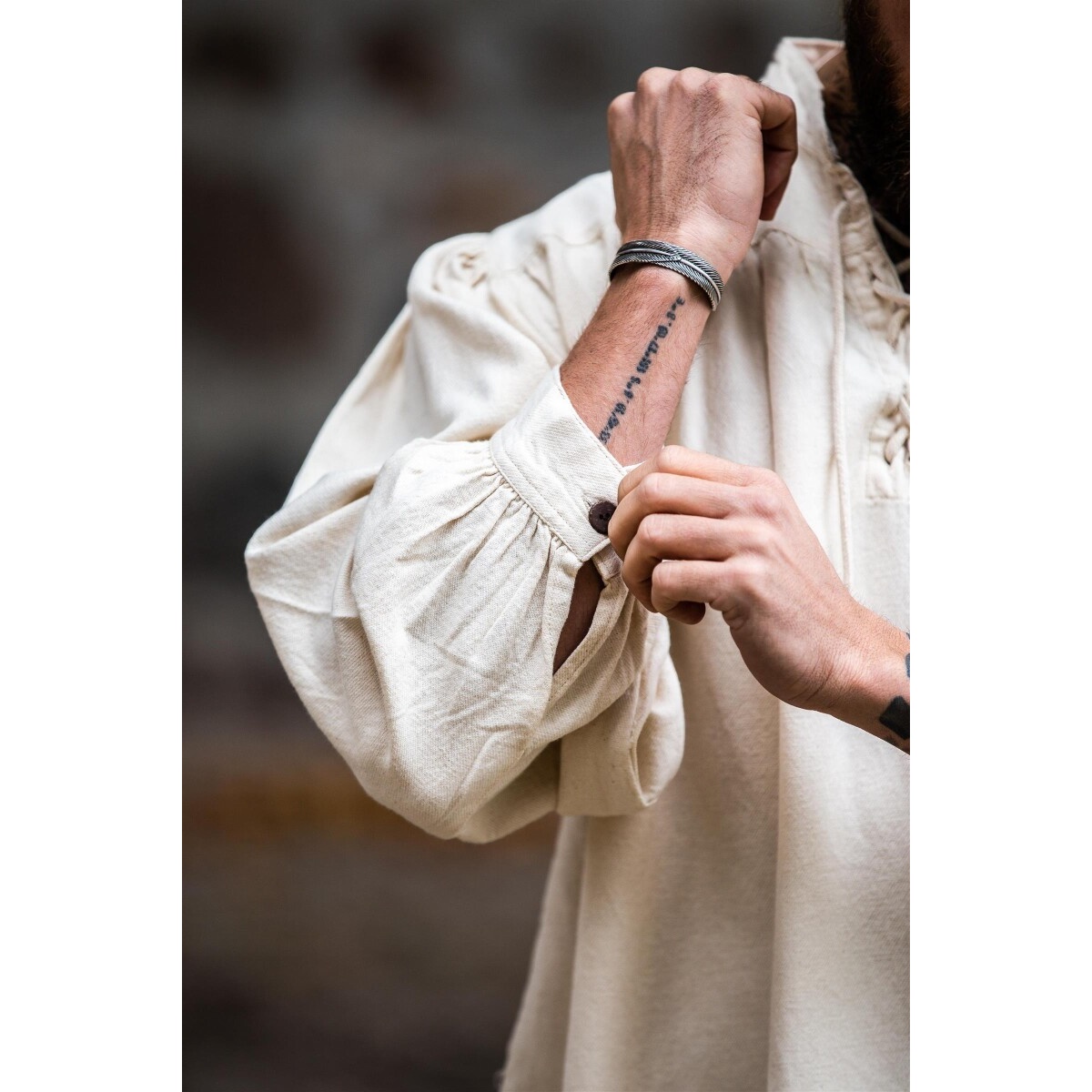 Camisa medieval Leopold beige