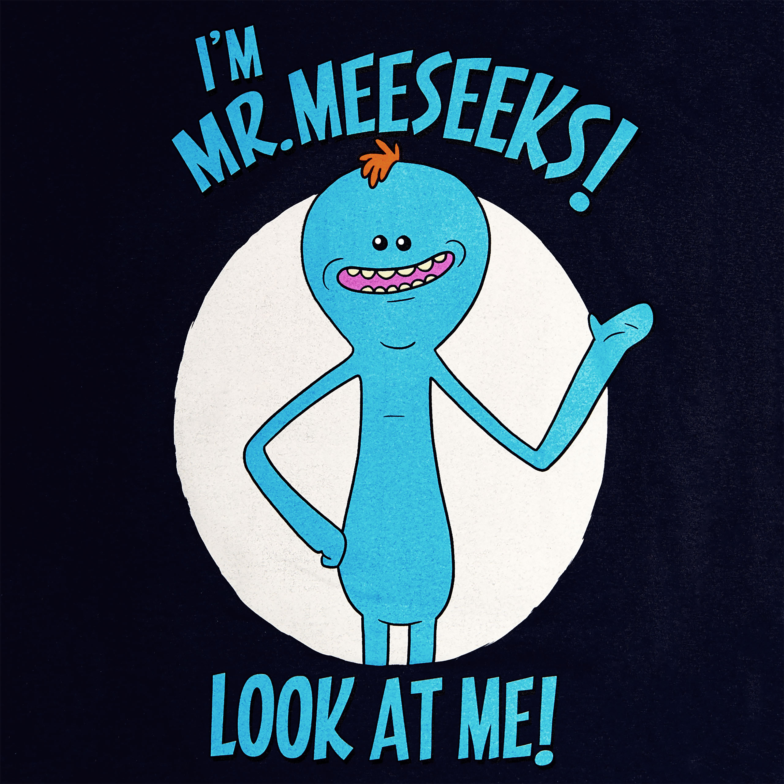 Rick and Morty - Mr. Meeseeks T-Shirt blau
