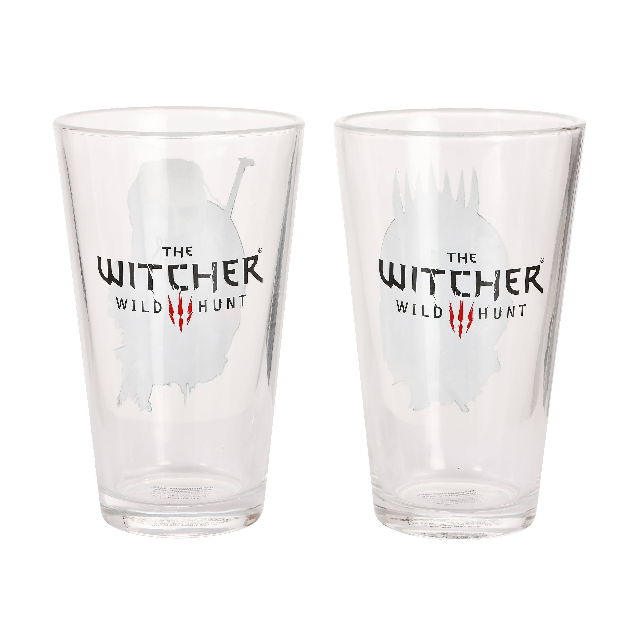 Witcher 3 - Geralt und Eredin Gläser 2er Set