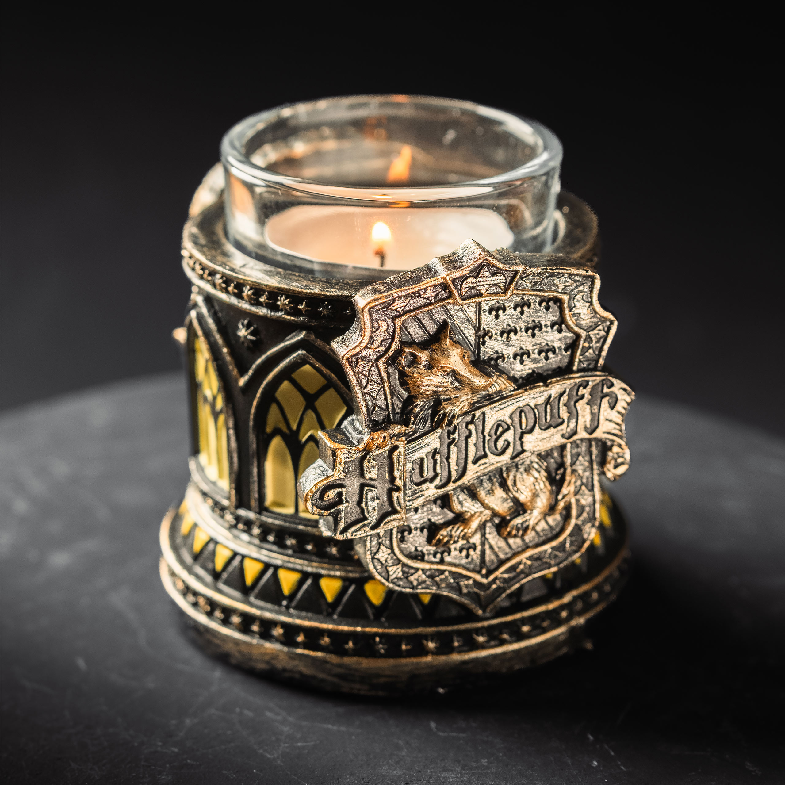 Hufflepuff waxinelichthouder - Harry Potter
