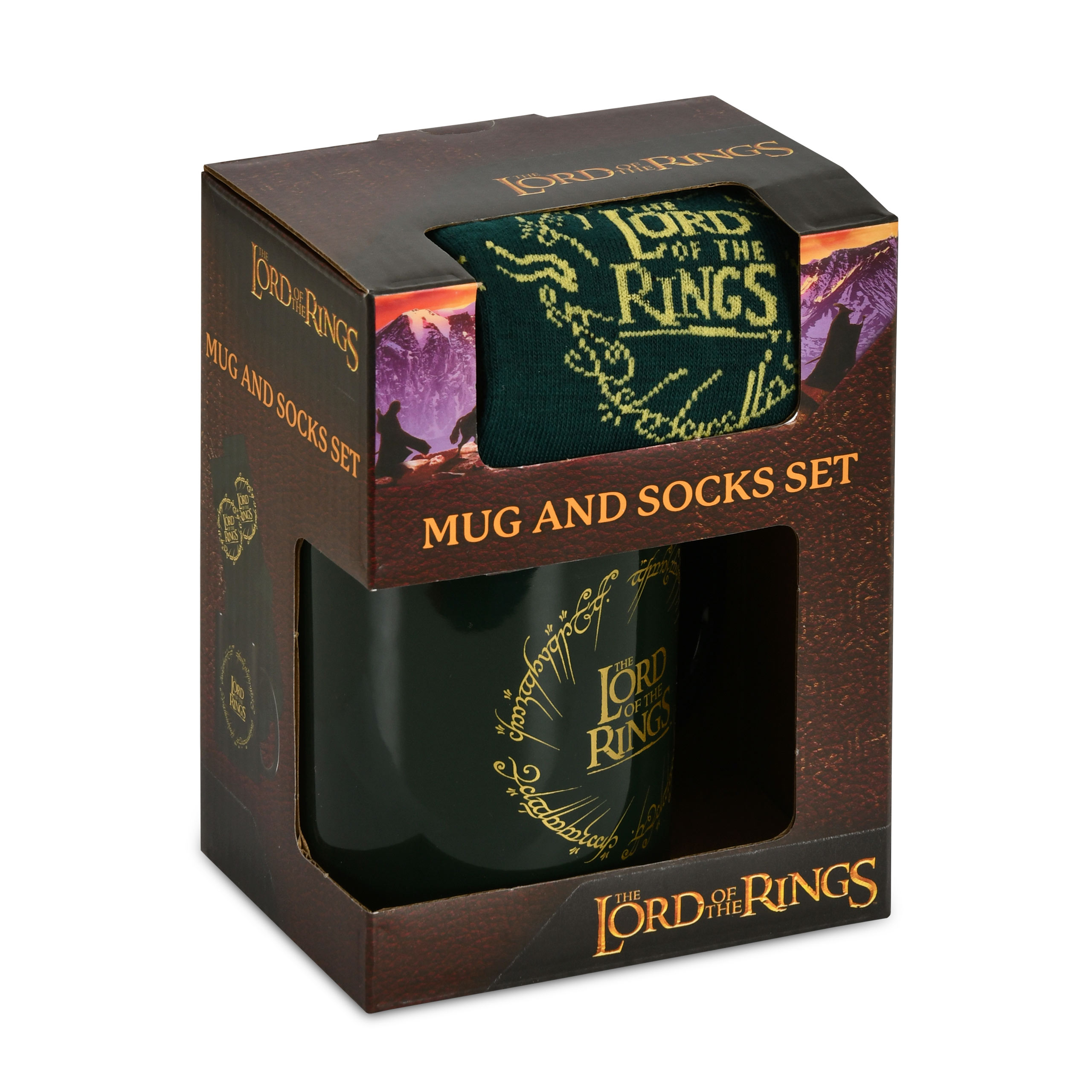 Herr der Ringe - Der Eine Ring Socken und Tasse