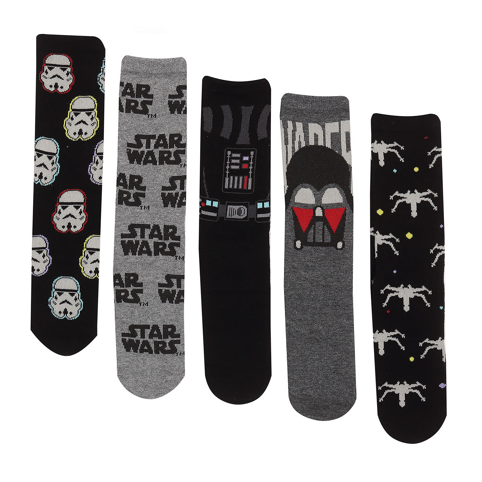 Star Wars - Dark Side Socken 5er Set in Geschenkbox