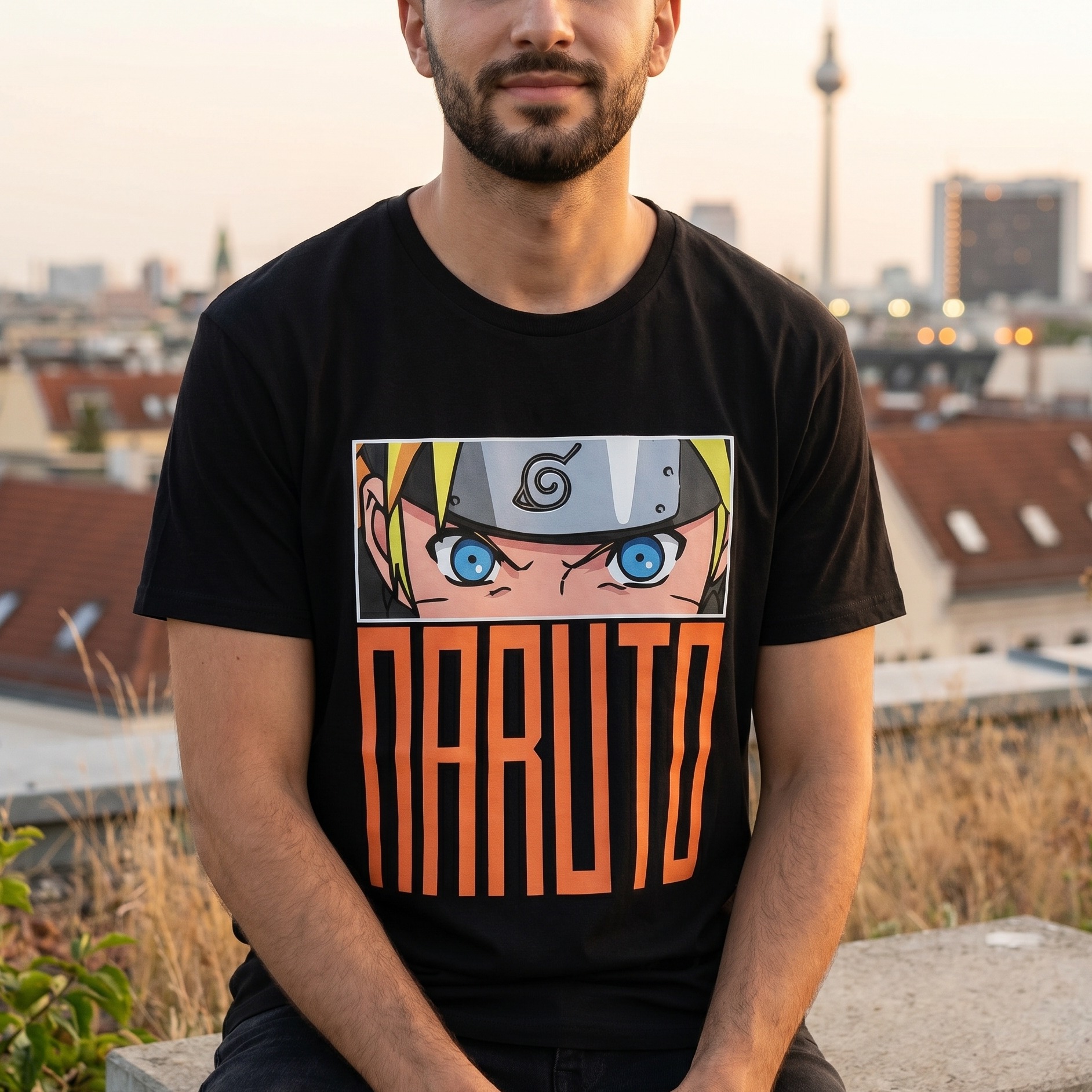 Naruto - Eyes T-Shirt black | Elbenwald