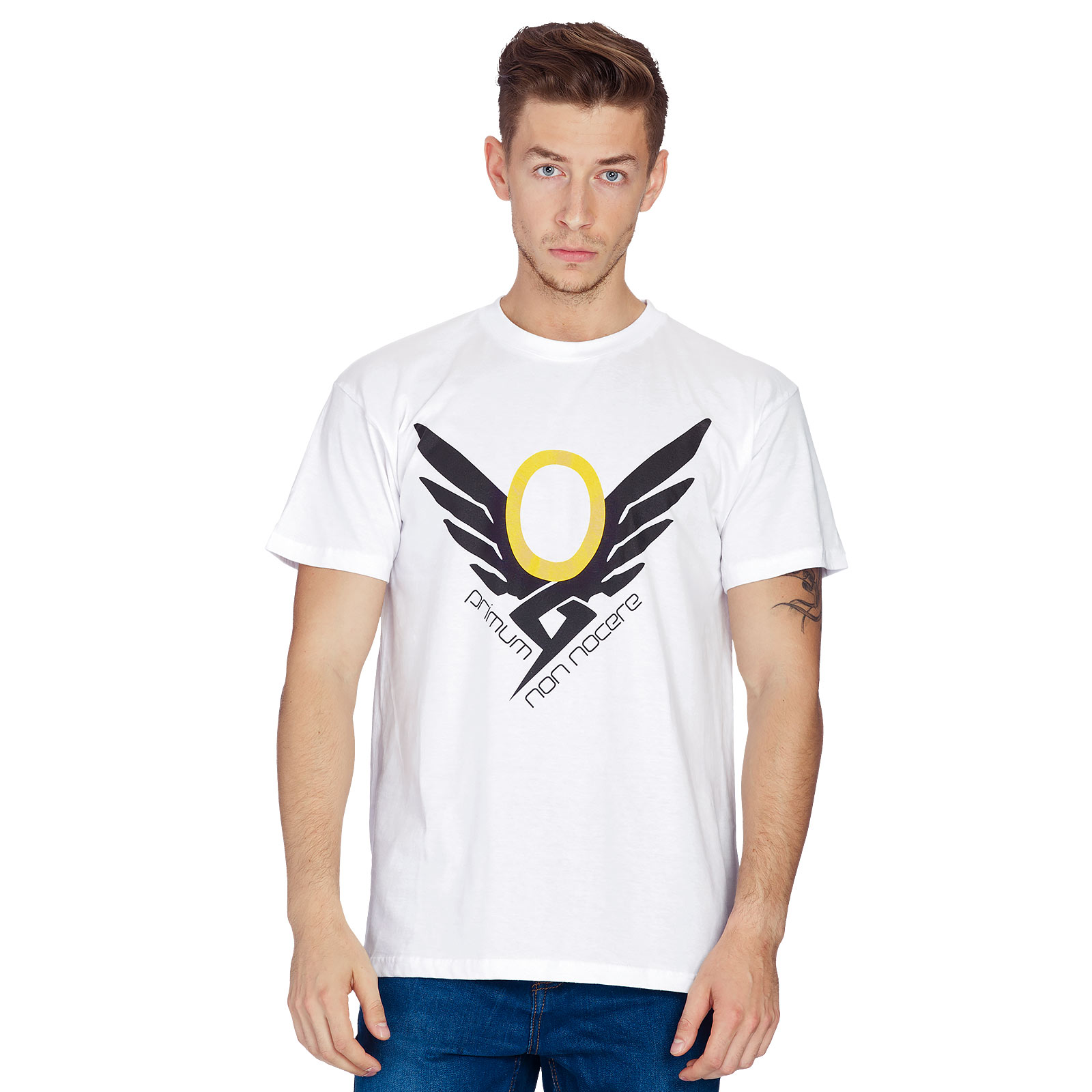 Overwatch - T-shirt Mercy blanc