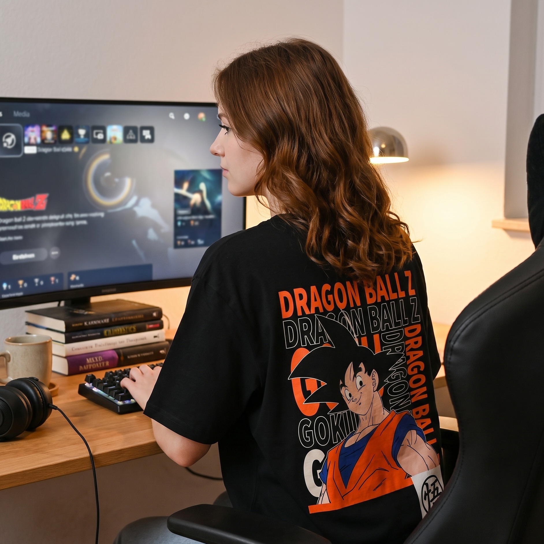 Dragon Ball Z - Camiseta oversize Goku negra